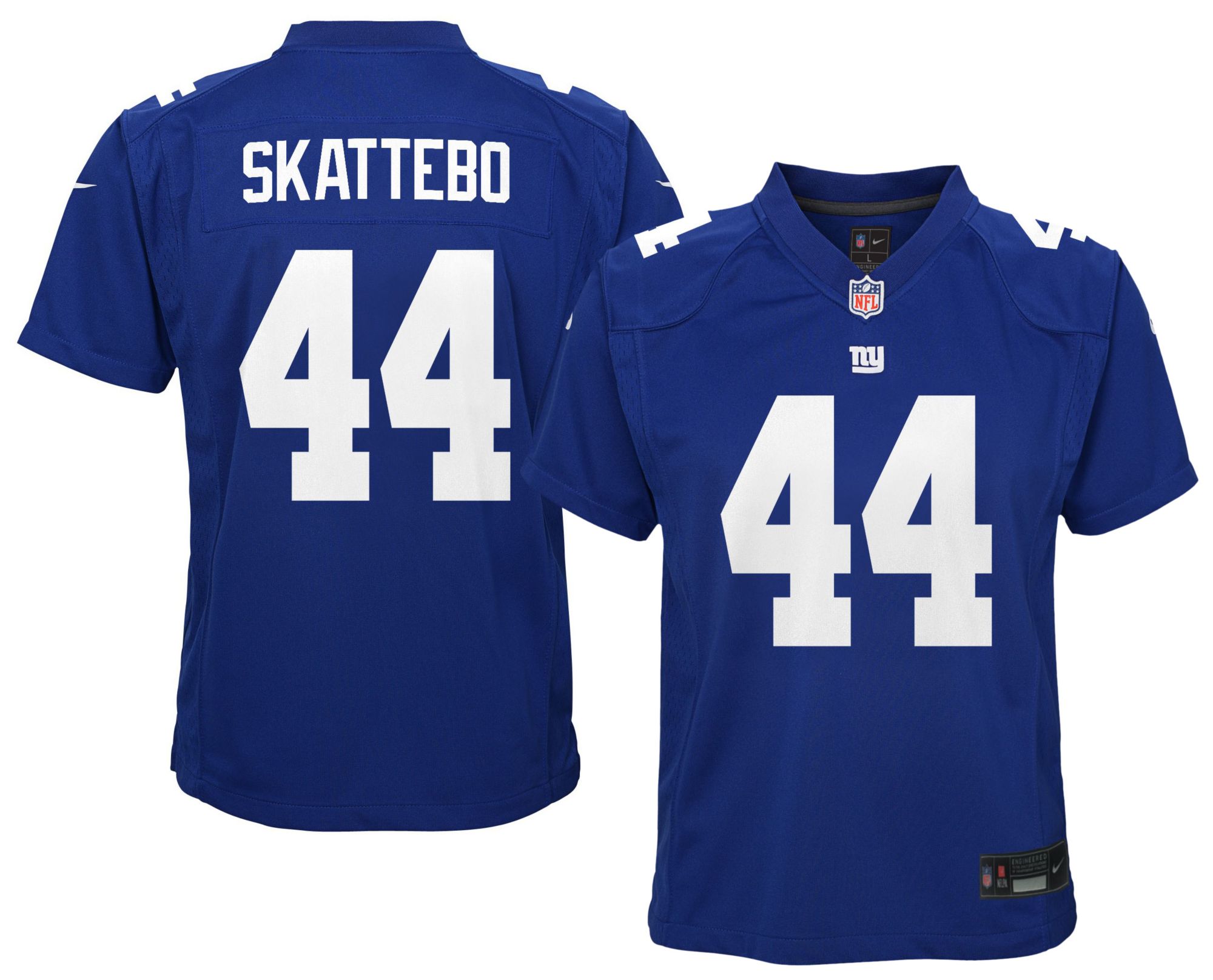 Nike Youth New York Giants Cam Skattebo #44 Blue Home Jersey