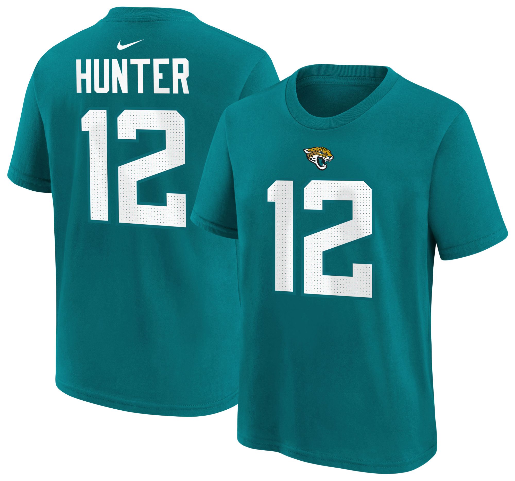 激レアTigers Vネックユニフォーム　キッズ Nike Youth Jacksonville Jaguars Travis Hunter #12 Teal T-Shirt