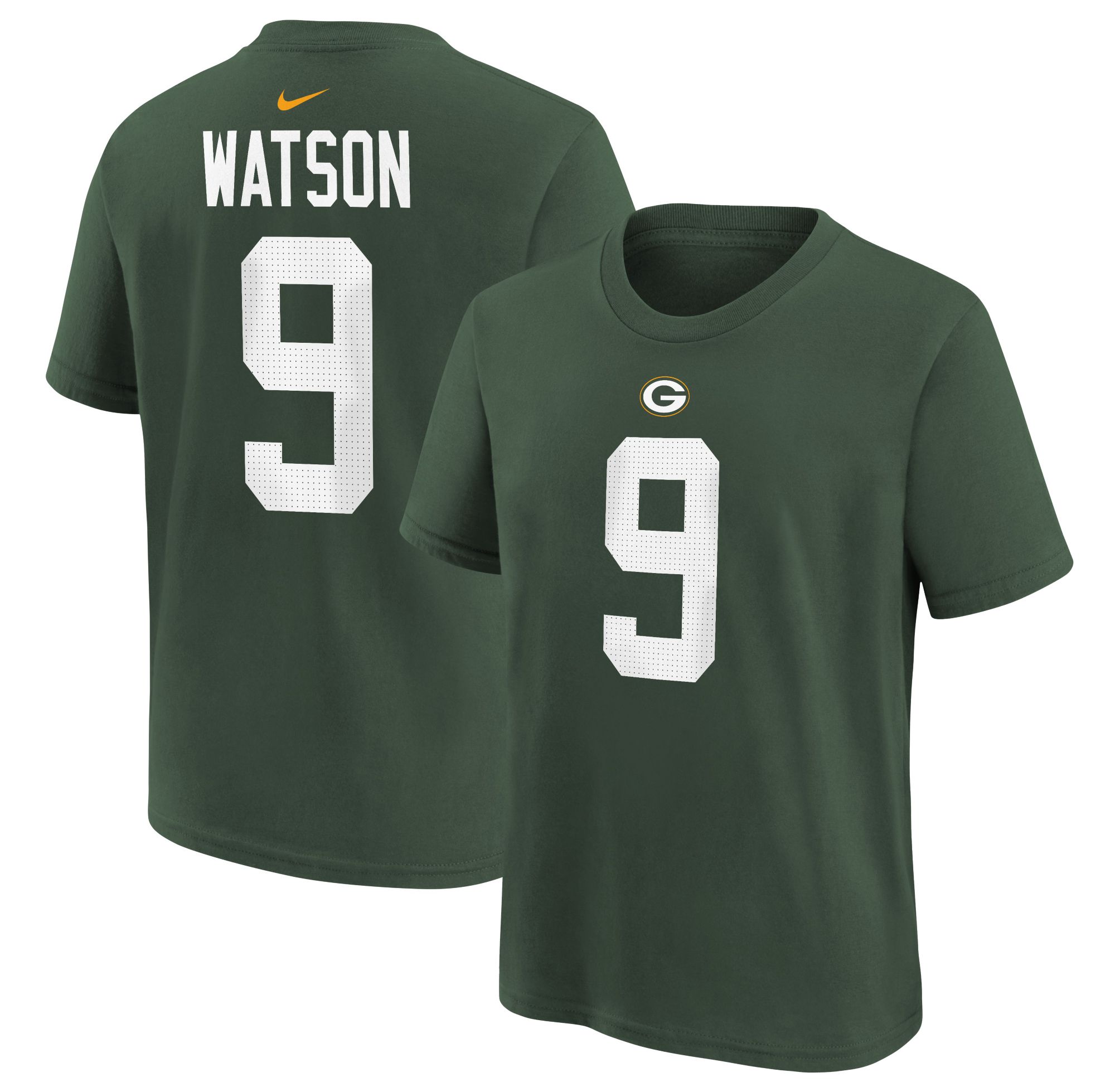 Nike Youth Green Bay Packers Christian Watson #9 Green T-Shirt