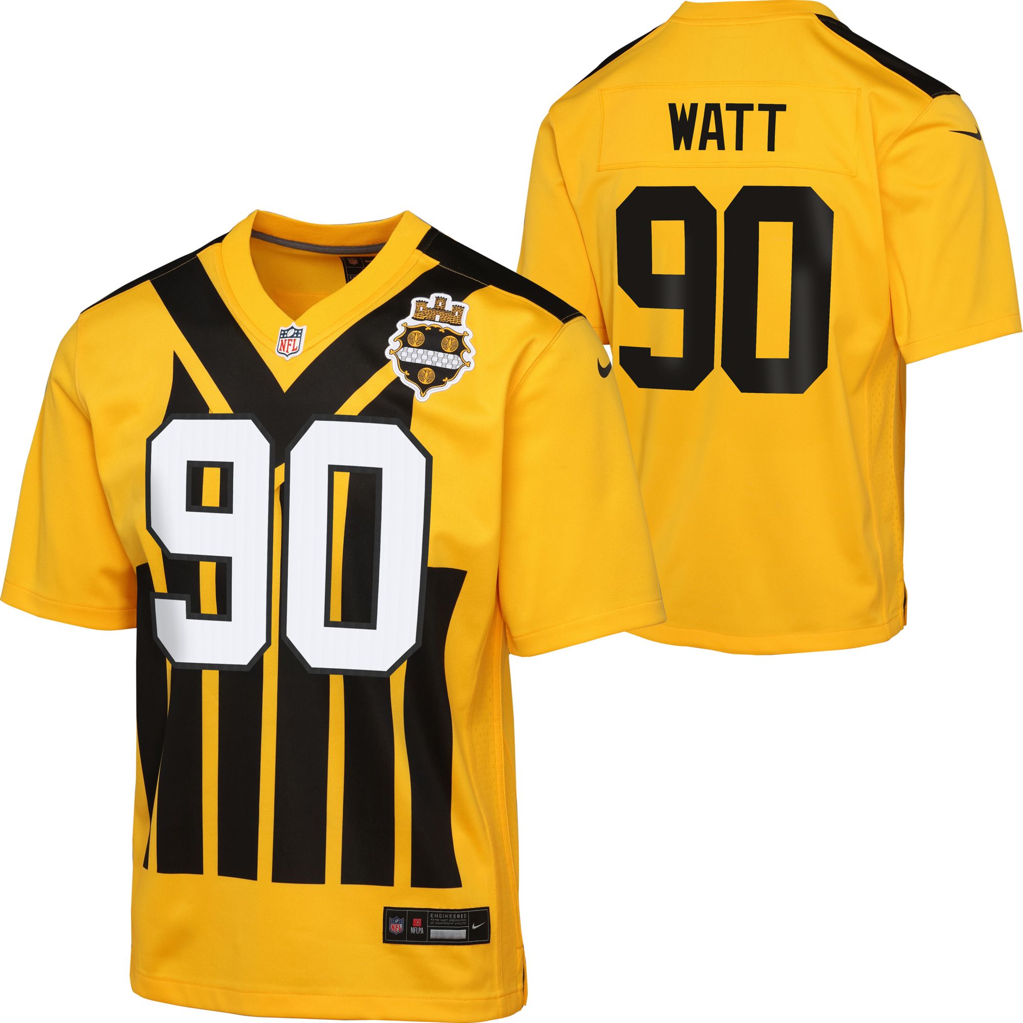 Nike Youth Pittsburgh Steelers T.J. Watt #90 Alternate 1933
