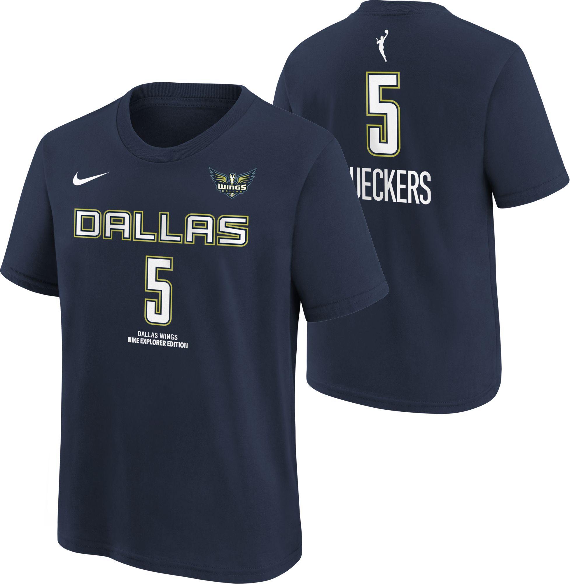 NIKE DALLAS ゲームシャツ　　バスケ Nike Youth Dallas Wings Paige Bueckers #5 Navy Explorer T-Shirt