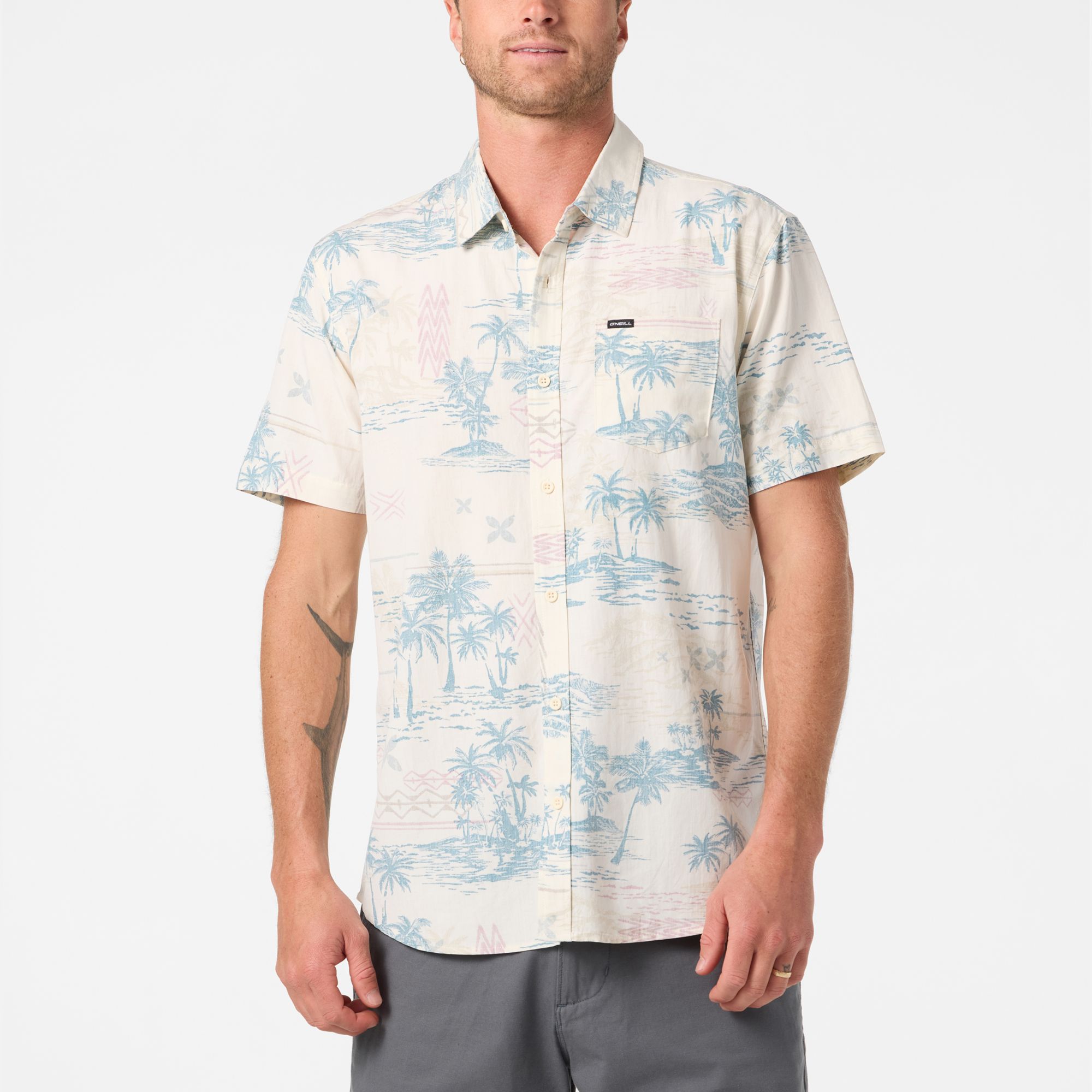 O'Neill Men's Oasis Standard Short Sleeve Woven Shirt | Dick's