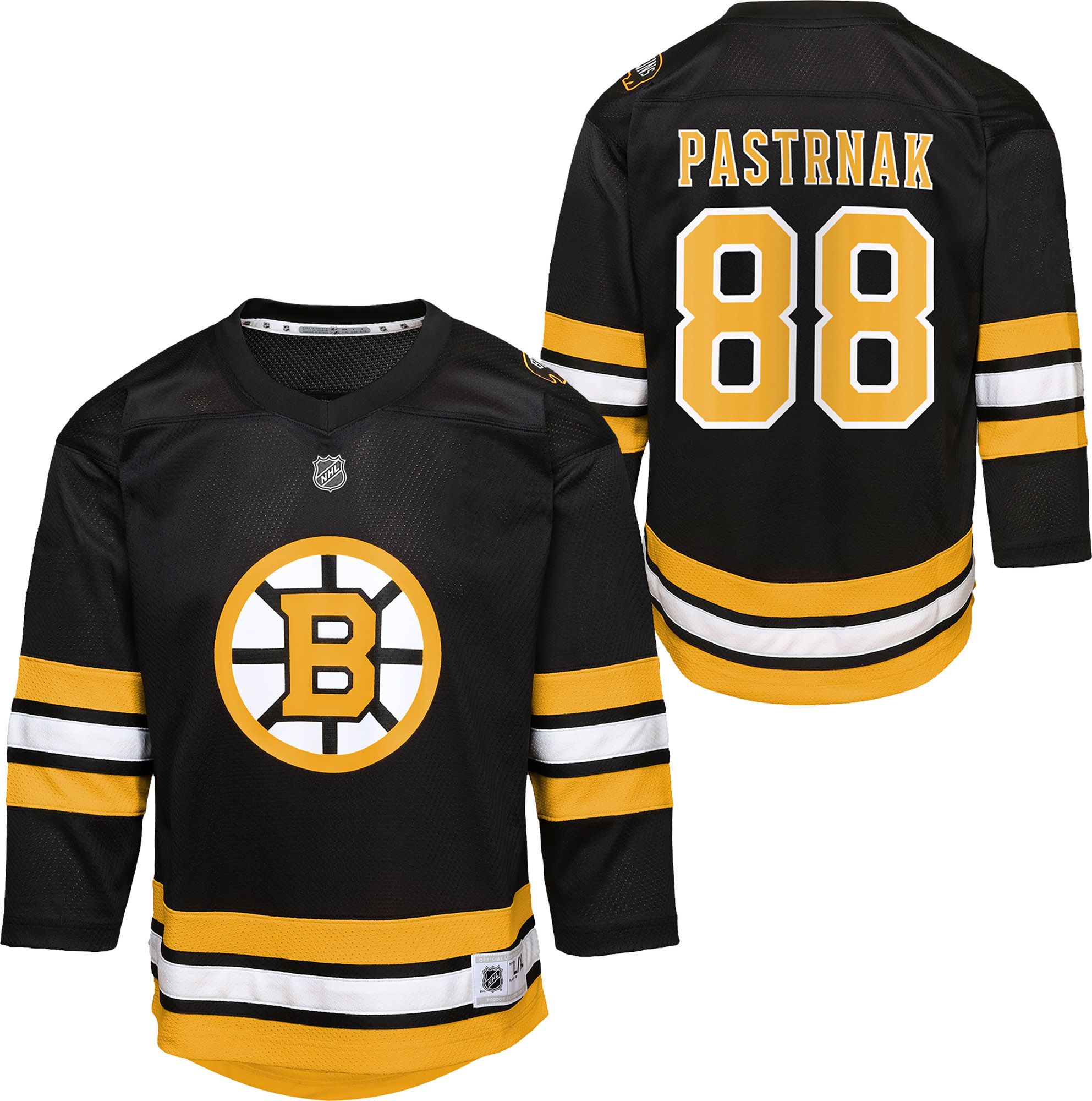 NHL Toddler Boston Bruins David Pastrnak #88 Breakaway Home Black 