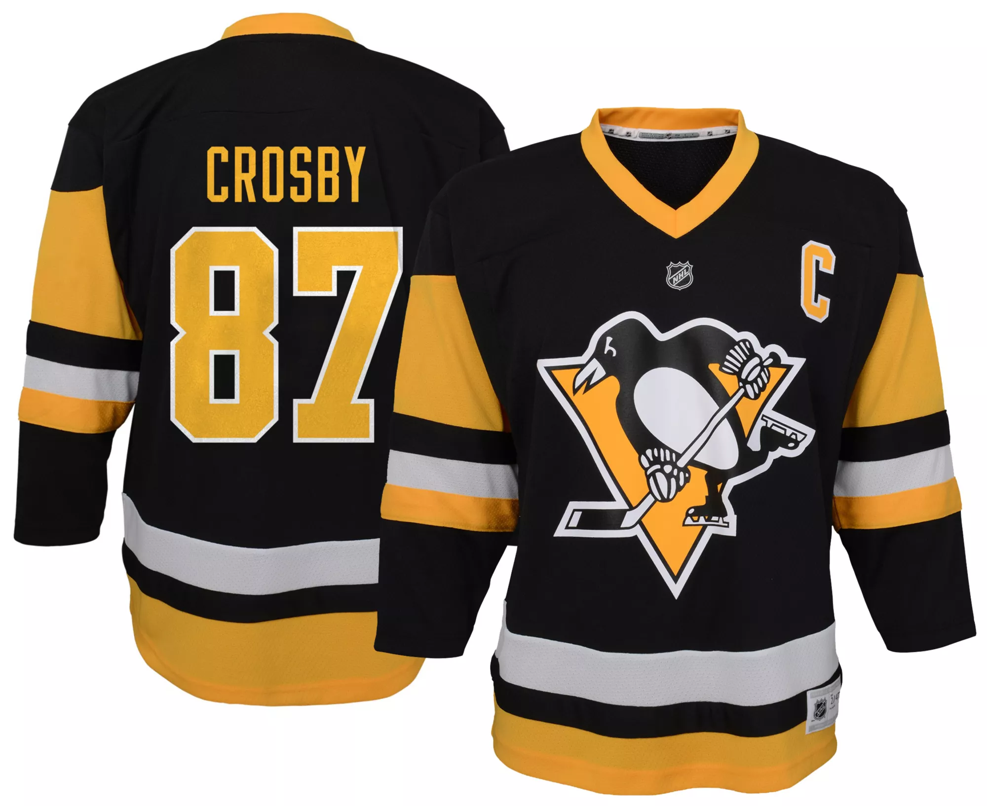 NHL Toddler Pittsburgh Penguins Sidney Crosby #87 Breakaway Black Home Replica Jersey