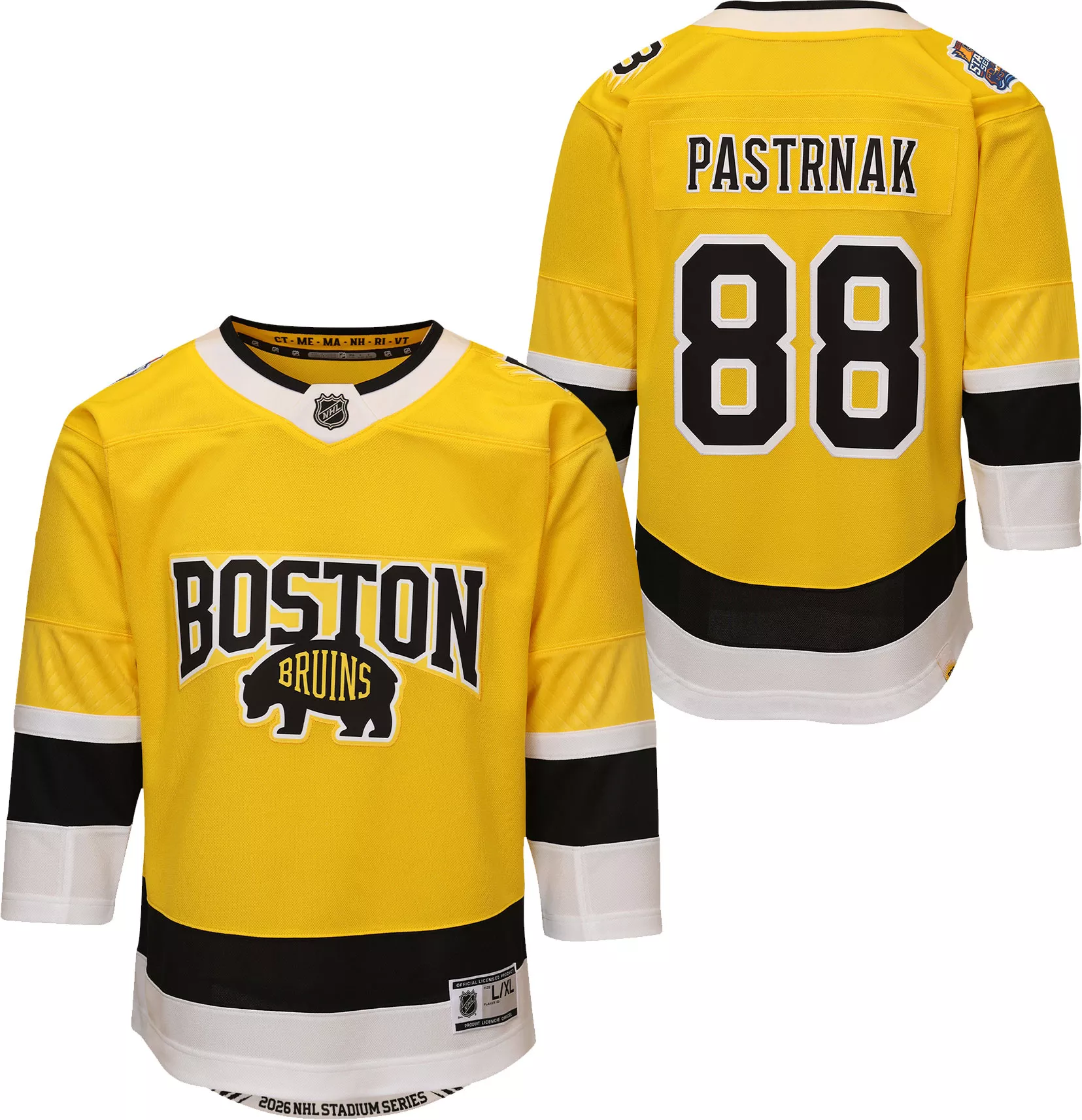 NHL Boy's Boston Bruins Stadium Series 2026 David Pastrnak #88 Premier Jersey
