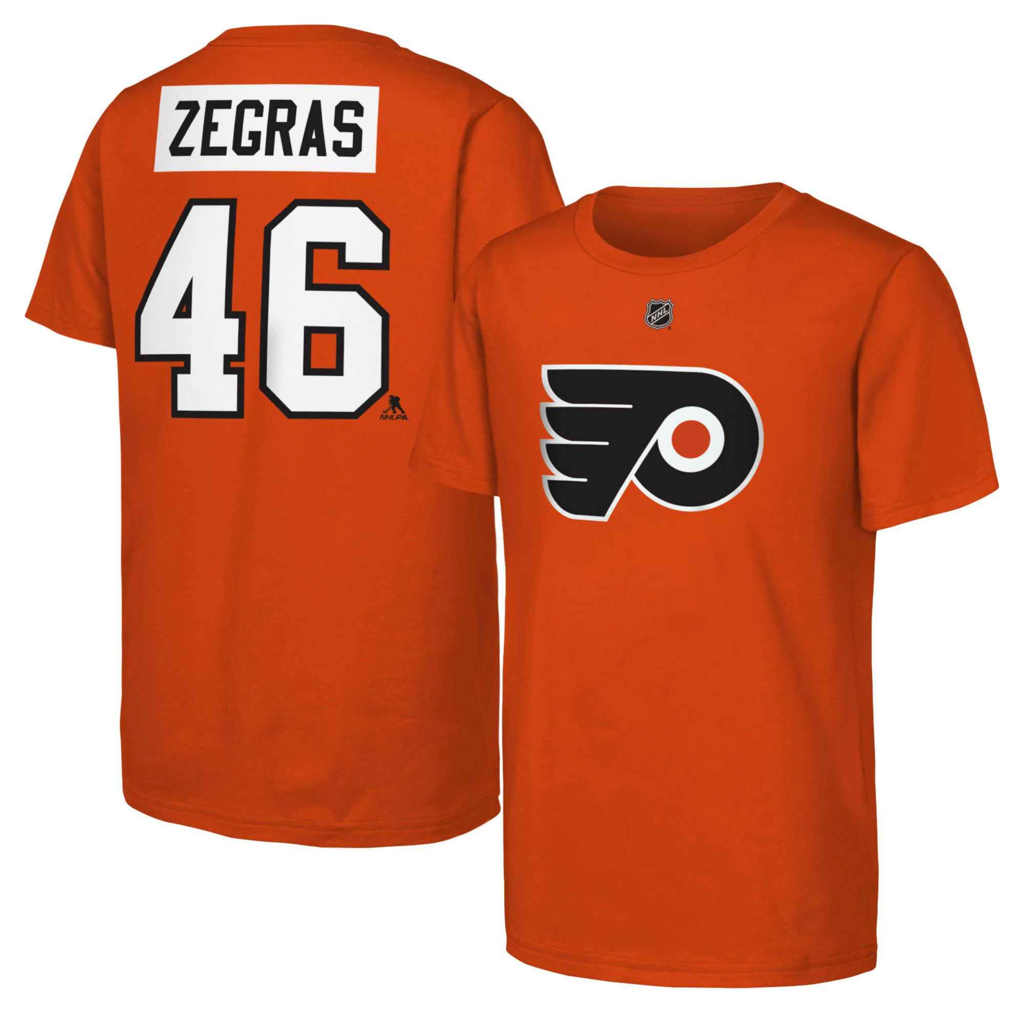 Outerstuff Youth Philadelphia Flyers Trevor Zegras #46 Orange
