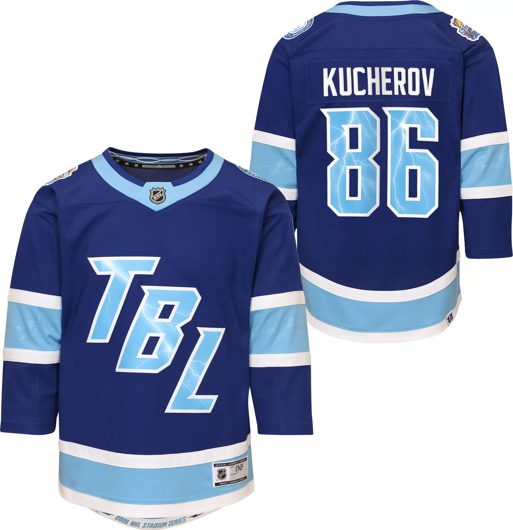 NHL Boy's Tampa Bay Lightning Stadium Series 2026 Nikita Kucherov #86 Premier Jersey