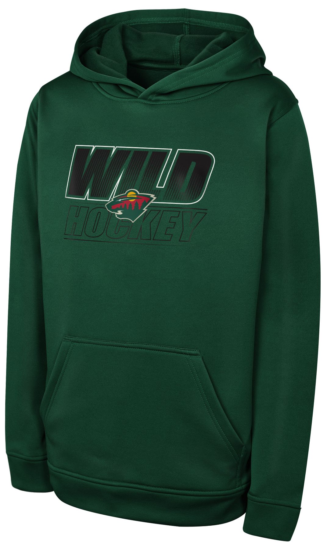 NHL Youth Minnesota Wild Green Fleece Pullover Hoodie | Dick's