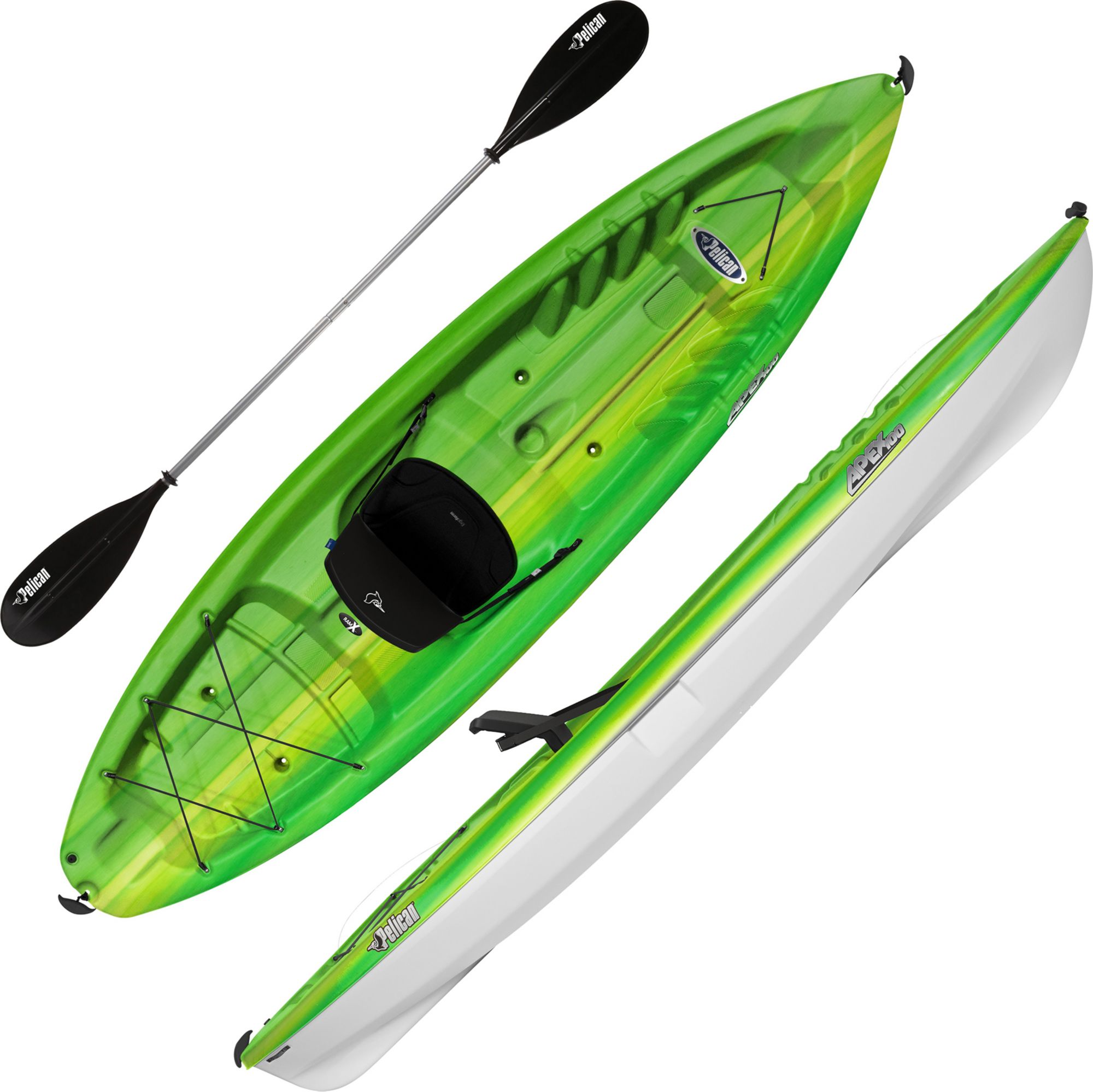 Paddle Rustler with スポーツ 100X Pelican Kayak