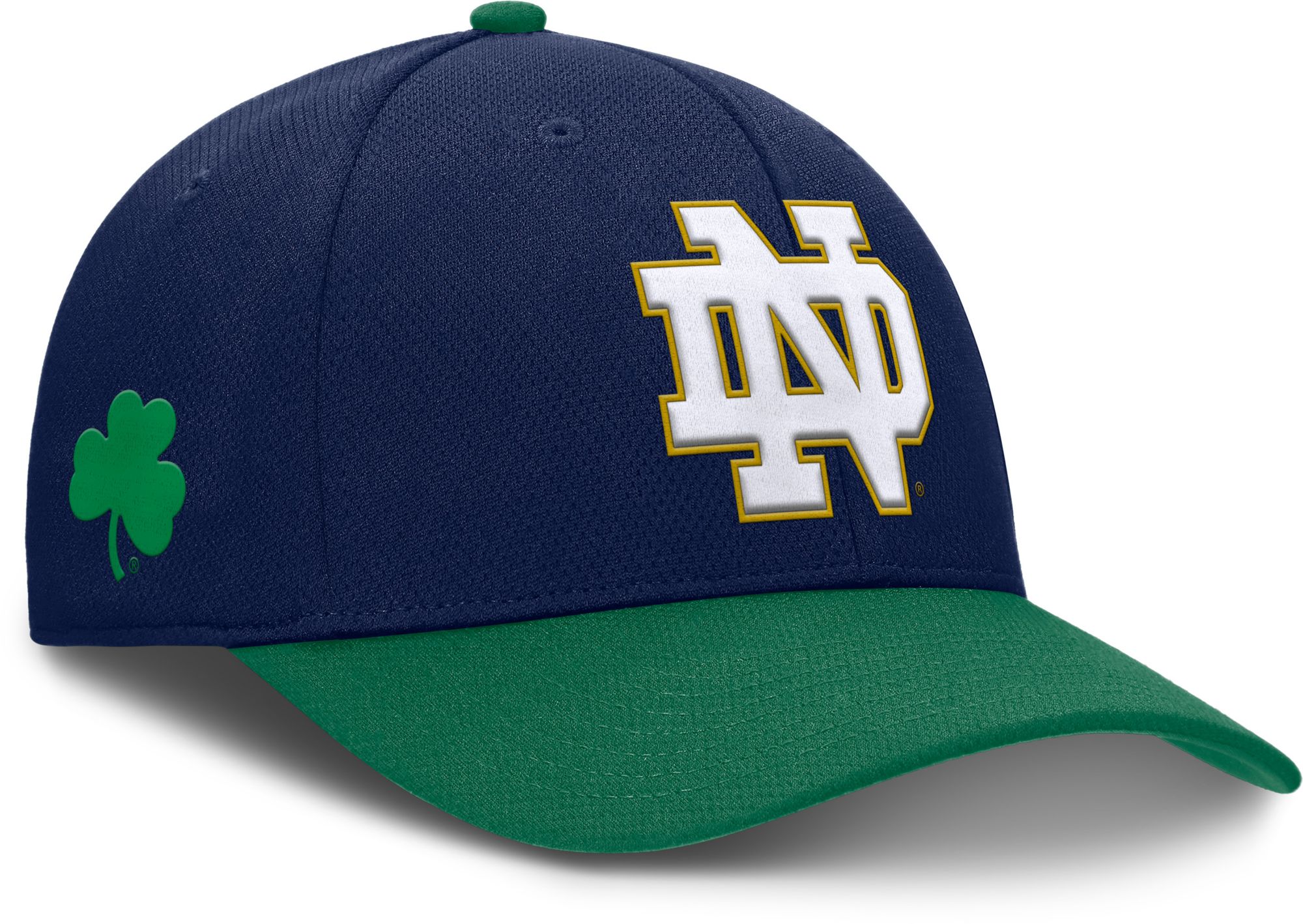 NCAA Adult Notre Dame Fighting Irish Navy and Kelly Green Rebound