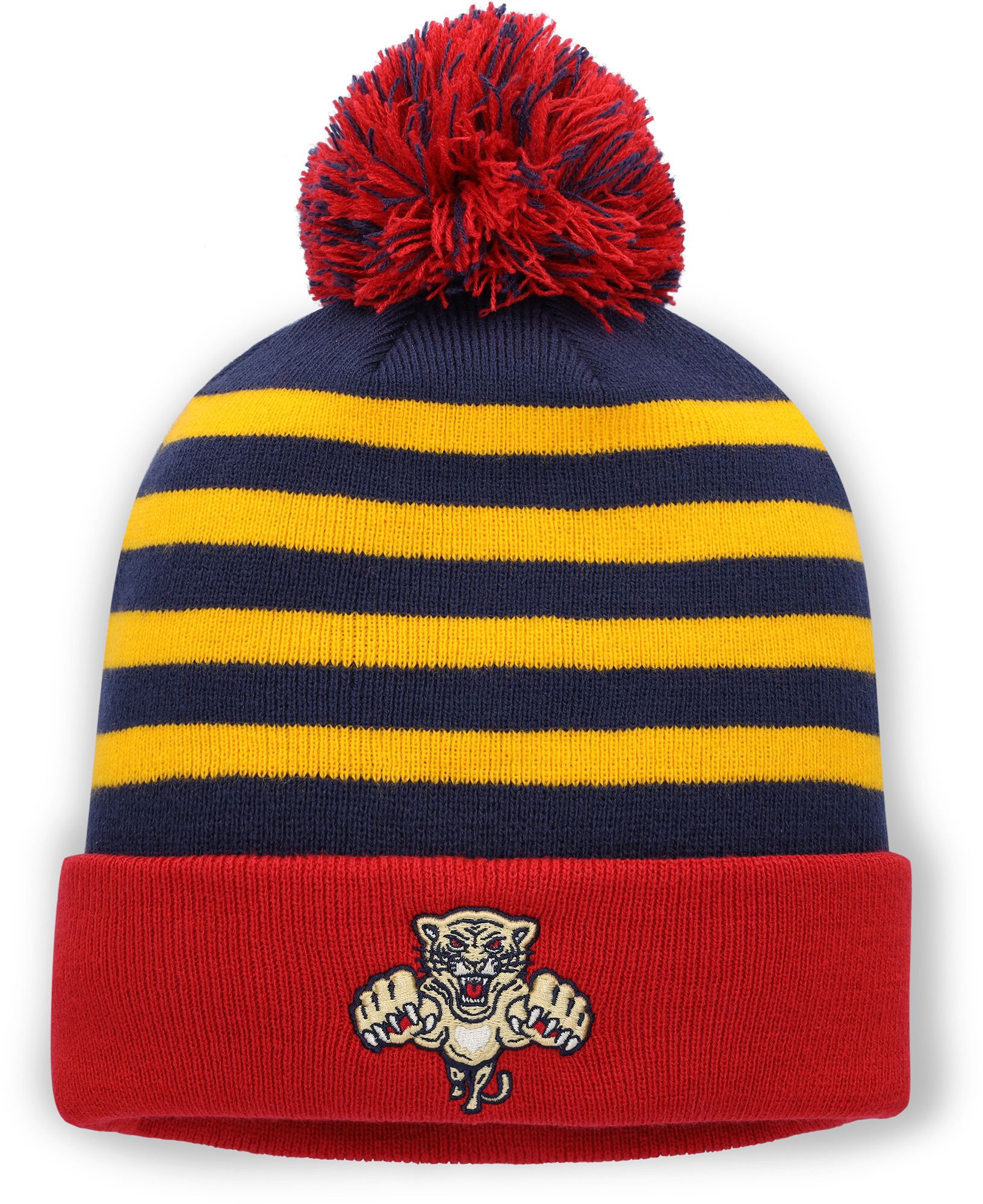 NHL Adult Florida Panthers Winter Classic 2026 Striped Pom Knit