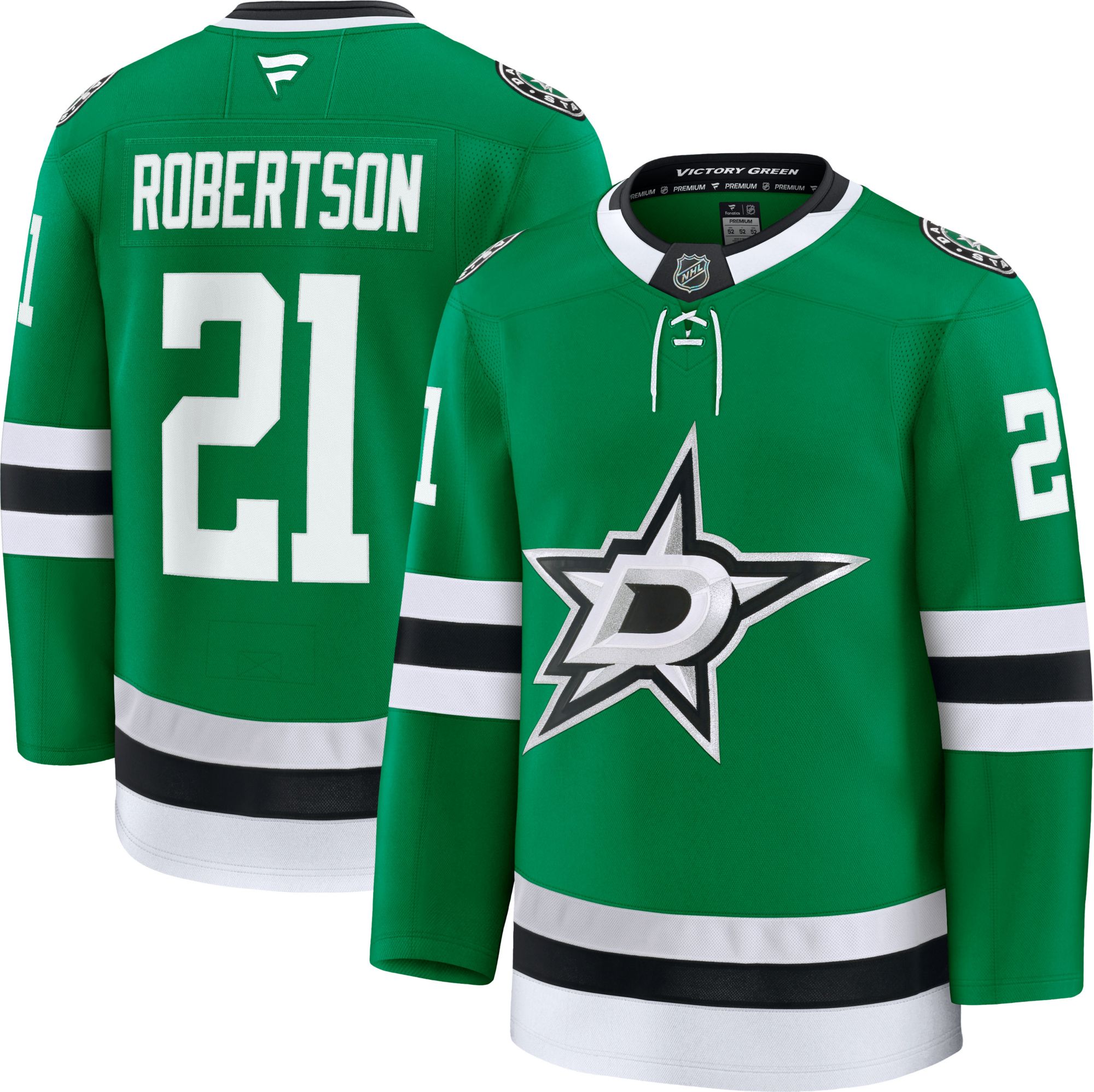 NHL Adult Dallas Stars Jason Robertson #21 Green Authentic Jersey