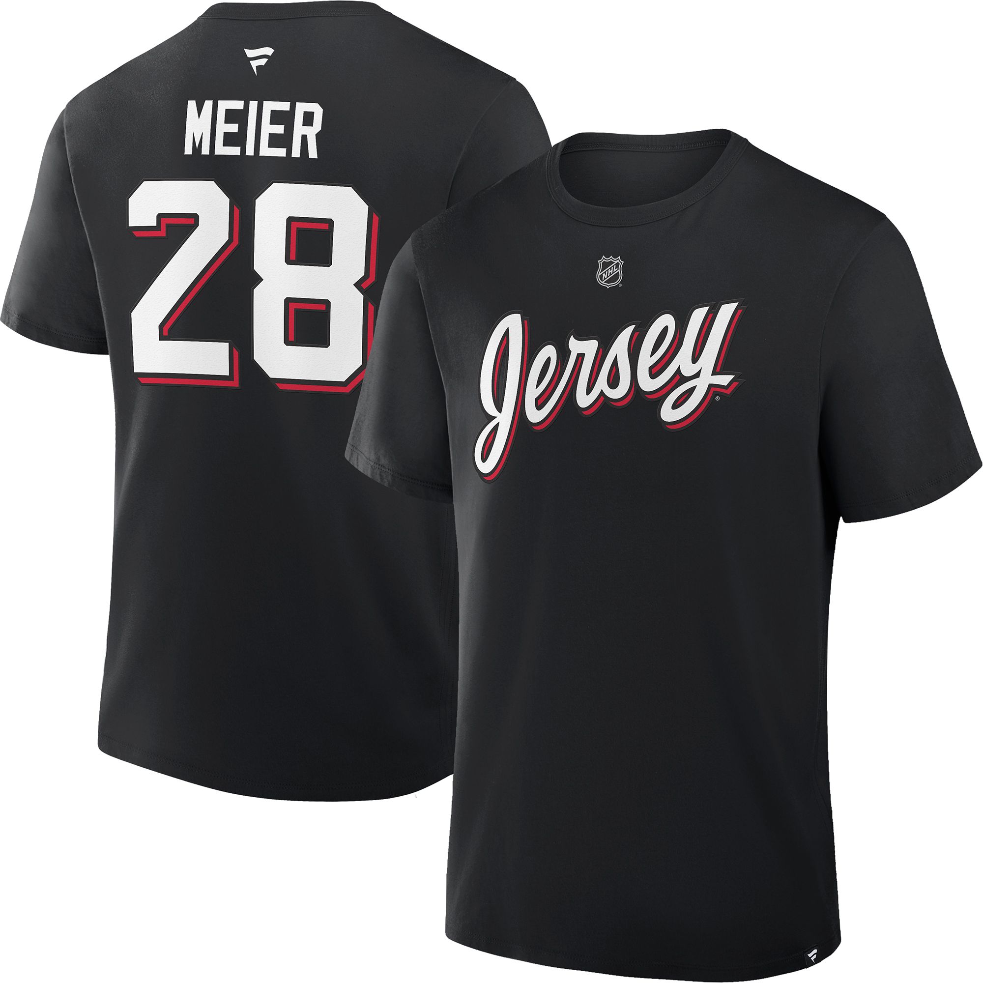 NHL Men's New Jersey Devils Timo Meier #28 Alternate T-Shirt