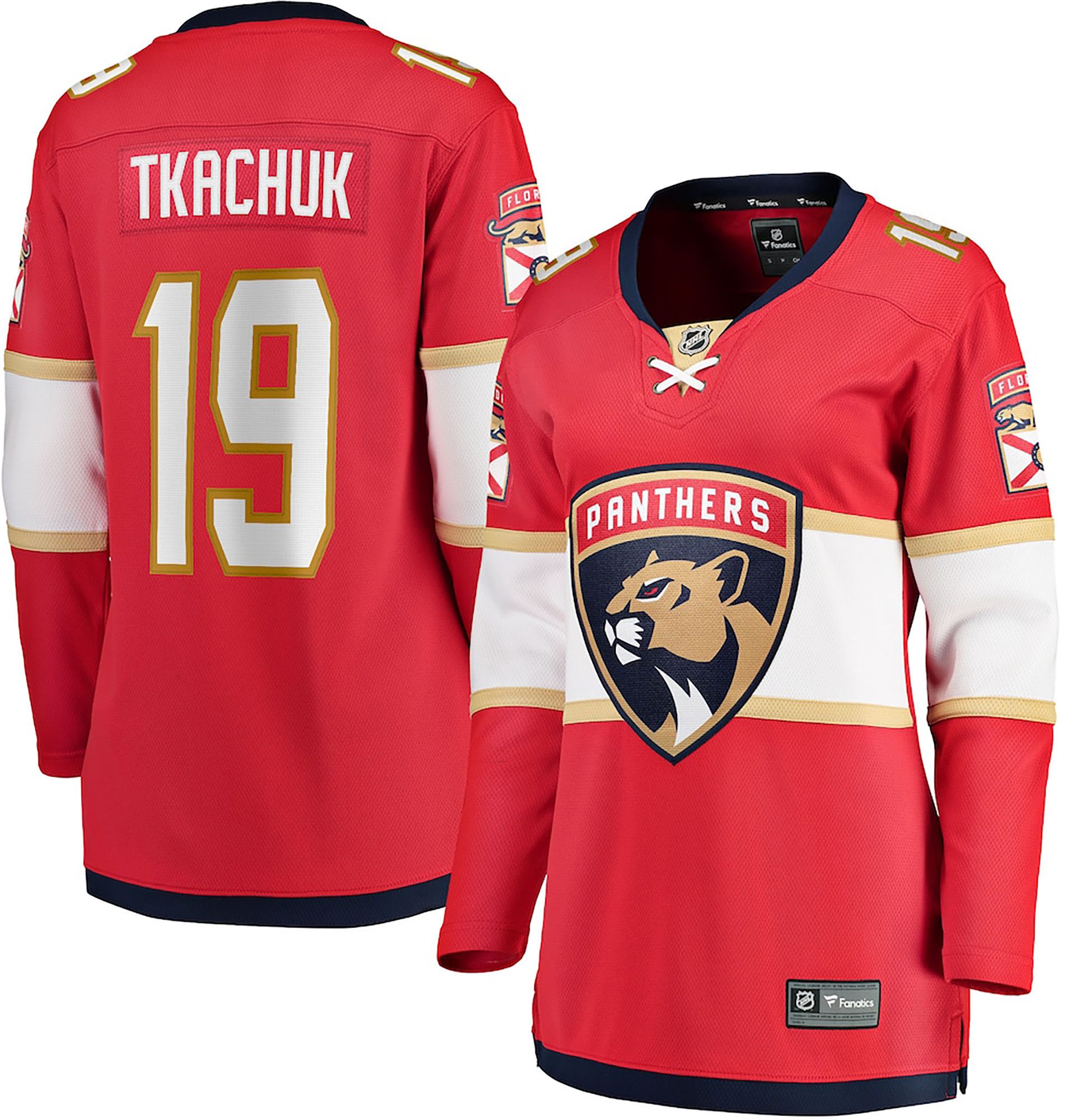 NHL Women's Florida Panthers Matthew Tkachuk #19 Red Breakaway
