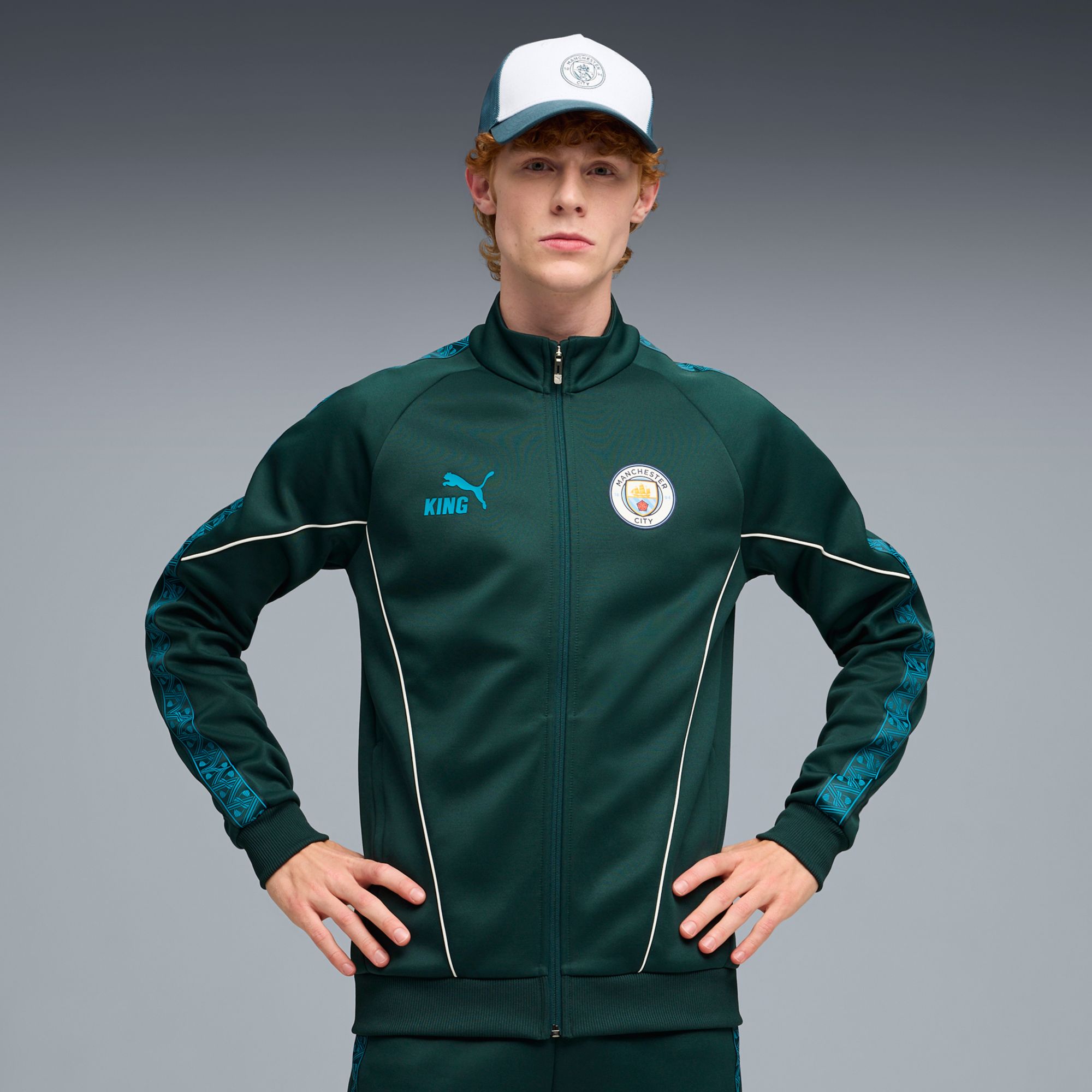 新品タグ付き　PUMA Manchester City ノースリーブジャージ L 25PUMACMNC25KNGNTLYO_is