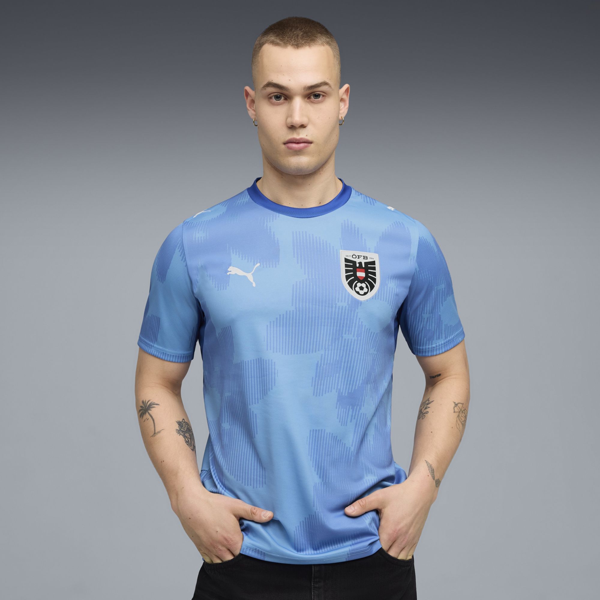 s.k. manor hill OBA SHIRT シアサッカープルオーバー PUMA Adult Austria X Salehe Bembury 2026 Goalkeeper Jersey