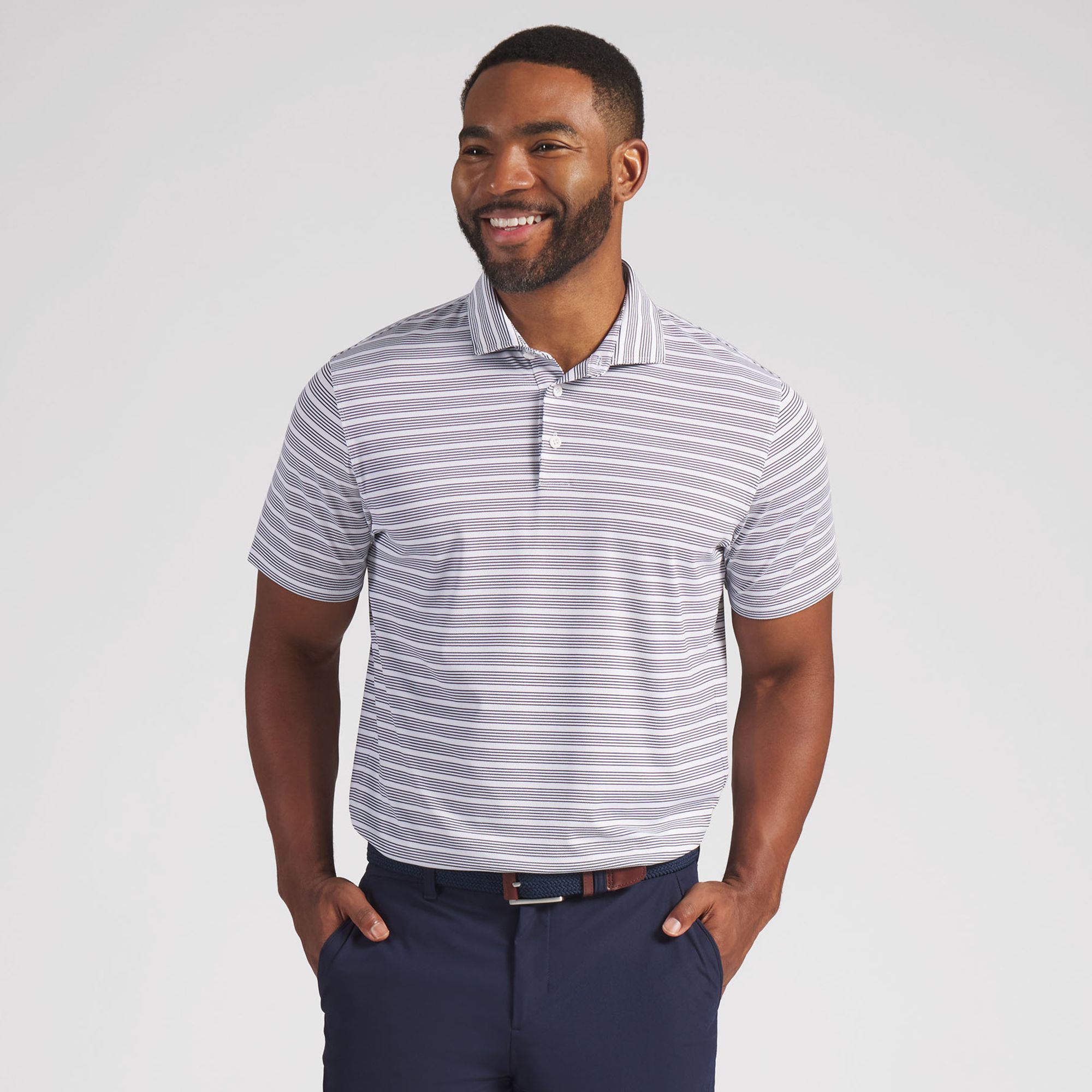 PUMA Men's Clubhouse Striped Golf Polo | Dick's Sporting Goods