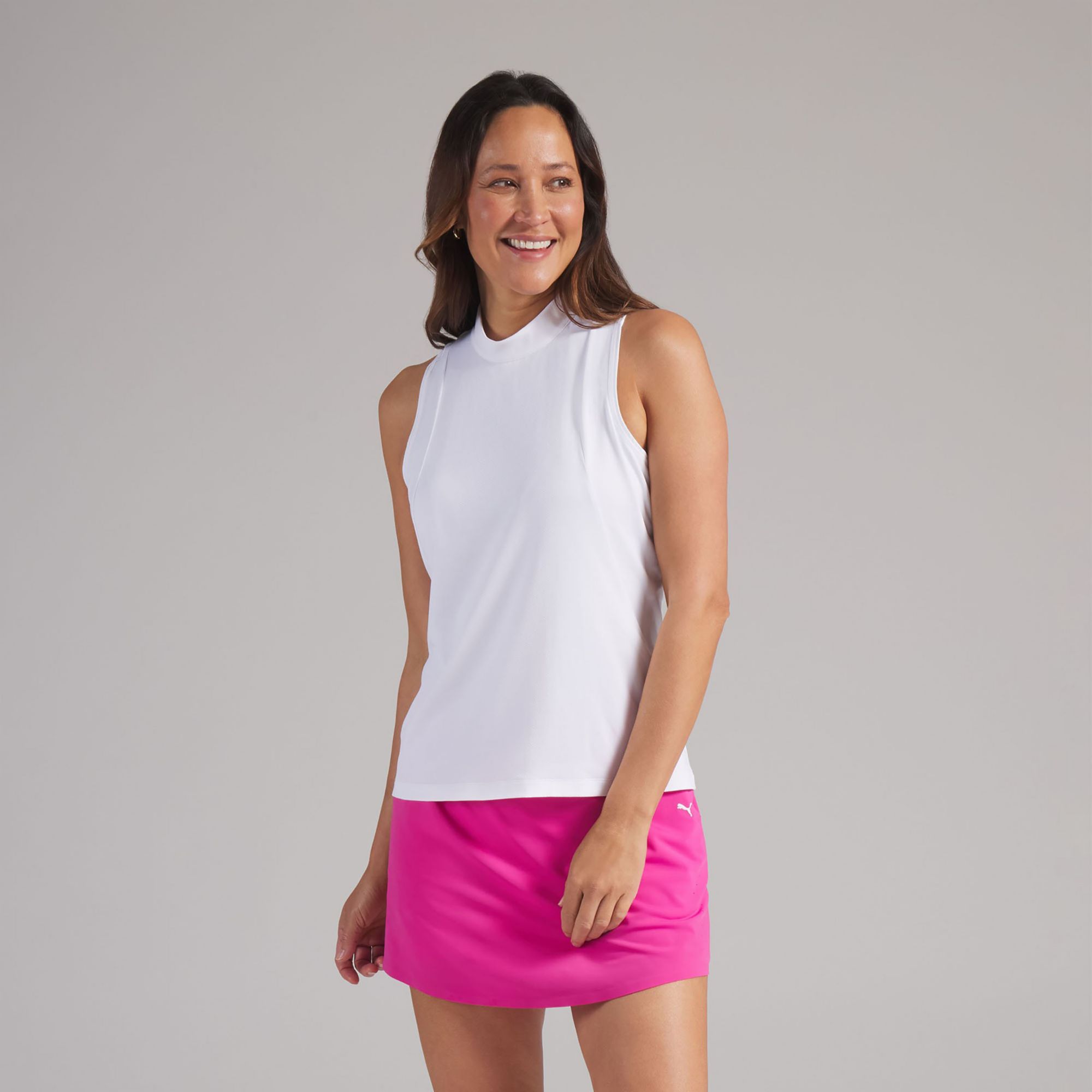PUMA Women's Nylon Sport Sleeveless Mockneck Golf Shirt | Golf Galaxy