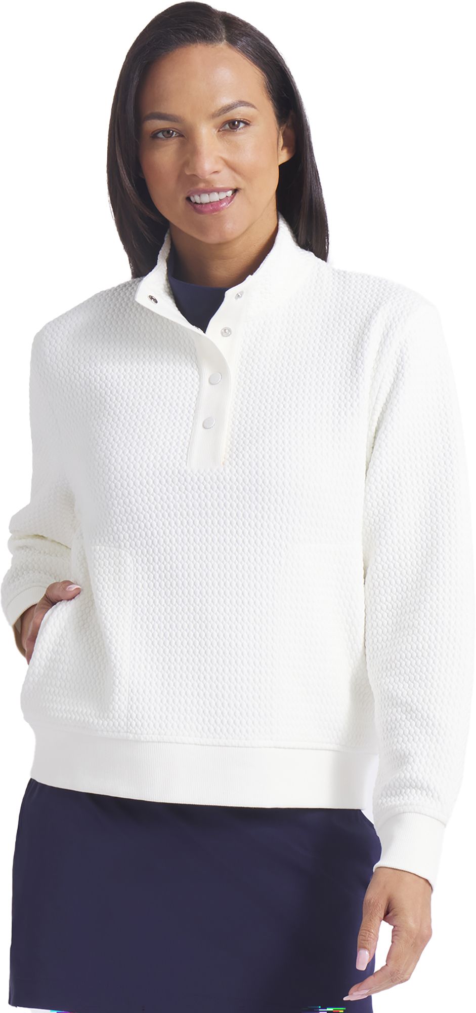 ホワイトフード付きセーター 1PIUTUGUALE3GOLF Mサイズ PUMA Women's Boulder Snap Golf Pullover | Dick's Sporting Goods
