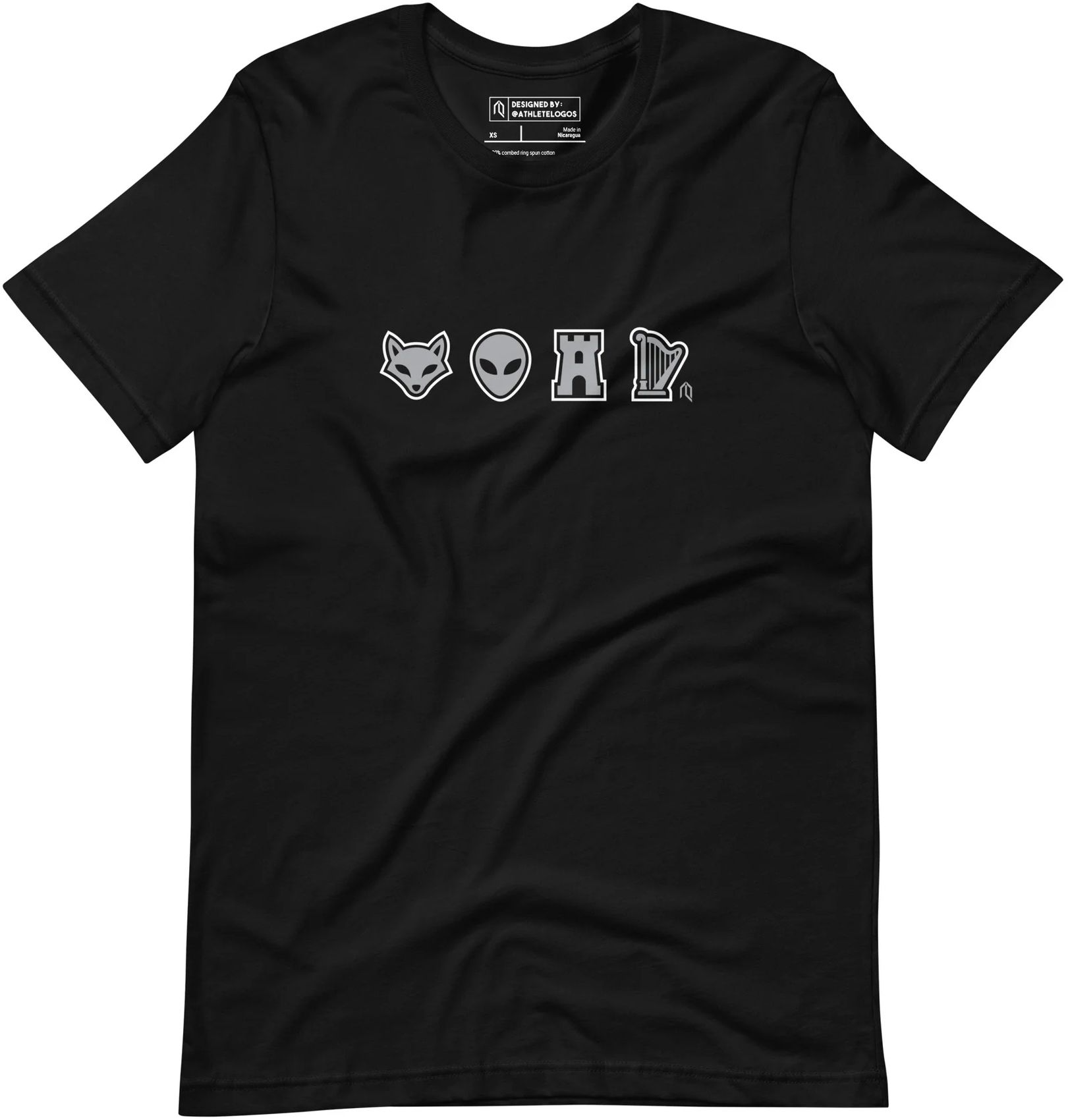 ロゼミューズ Sporty logo T-shirt 黒 Sporty logo T-shirt – BUNNY