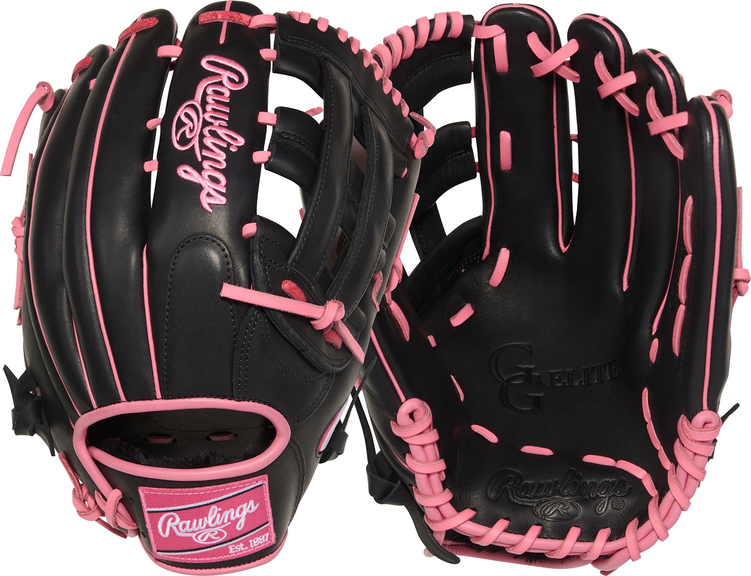 Rawlings GS6EHTL125 軟式グローブ 黒/ピンク Rawlings 12.75