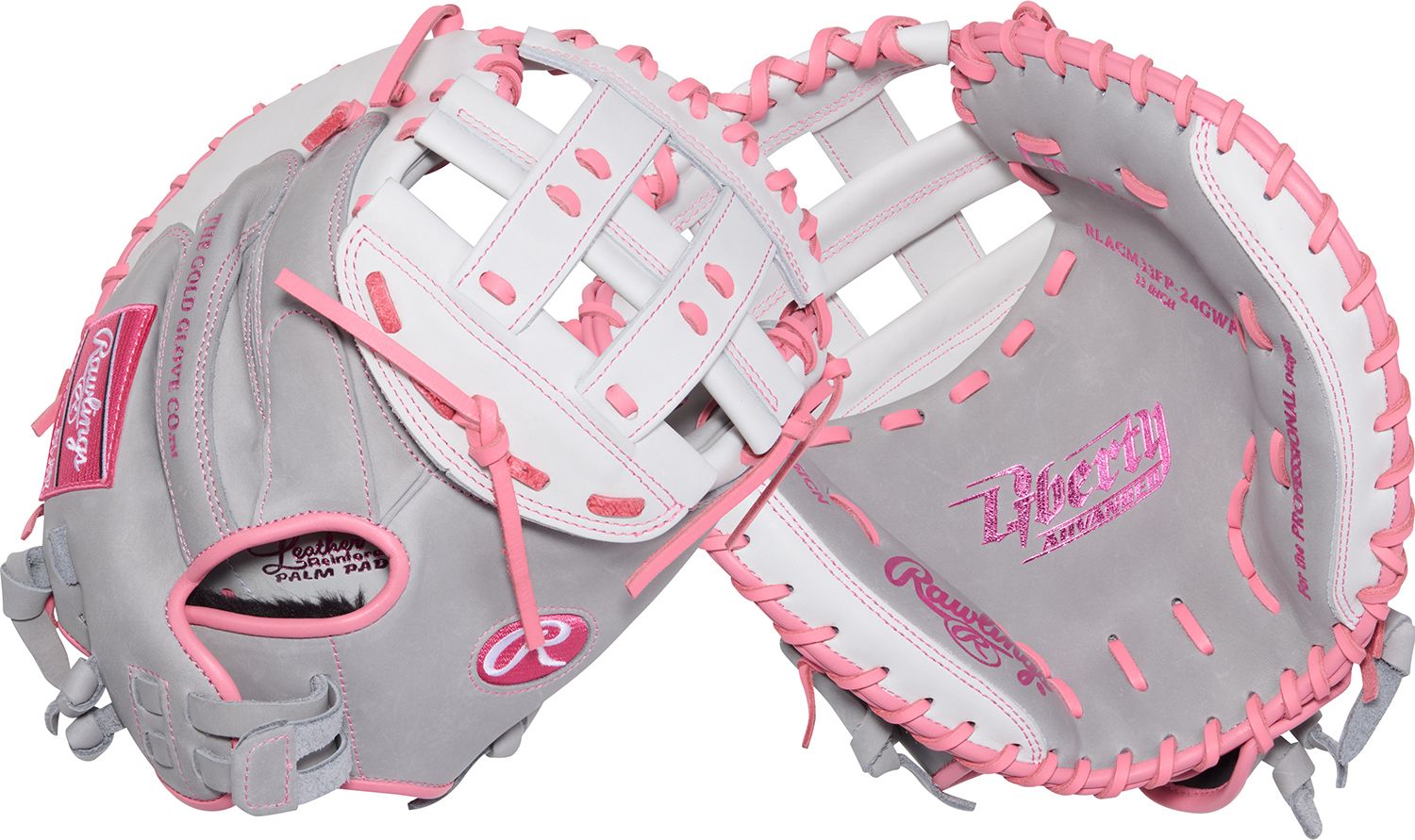 ピンク キャッチャーミット Rawlings ホワイト
