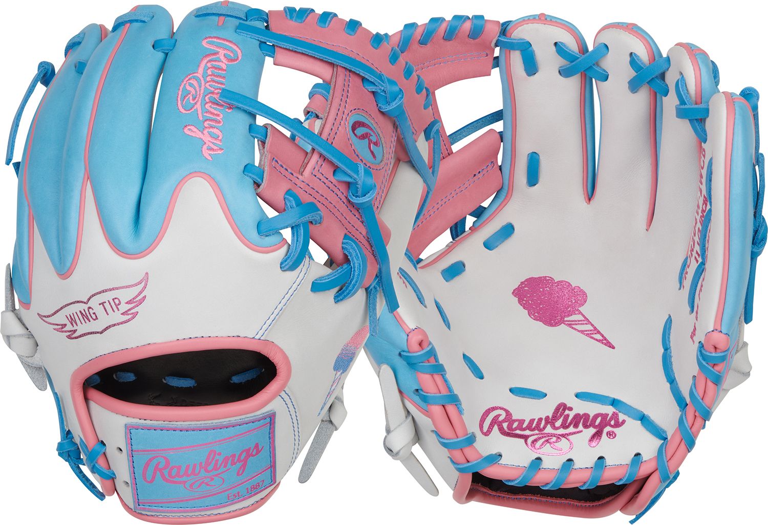 Rawlings 11.5'' Heart of the Hide R2G Cotton Candy Series Glove