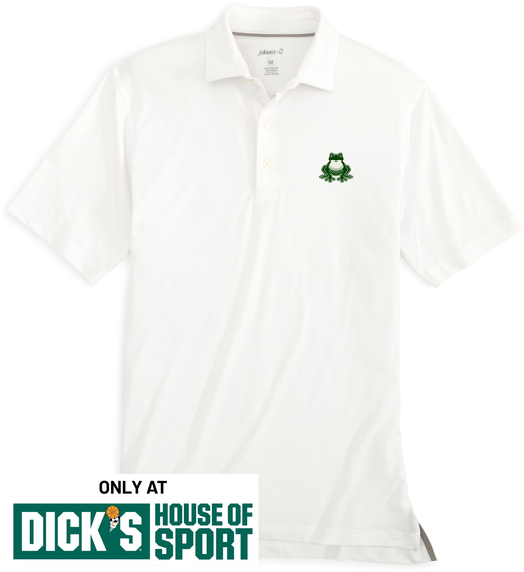 Johnnie-O Men's TGL Boston Common Golf White Birdie Polo | Golf Galaxy