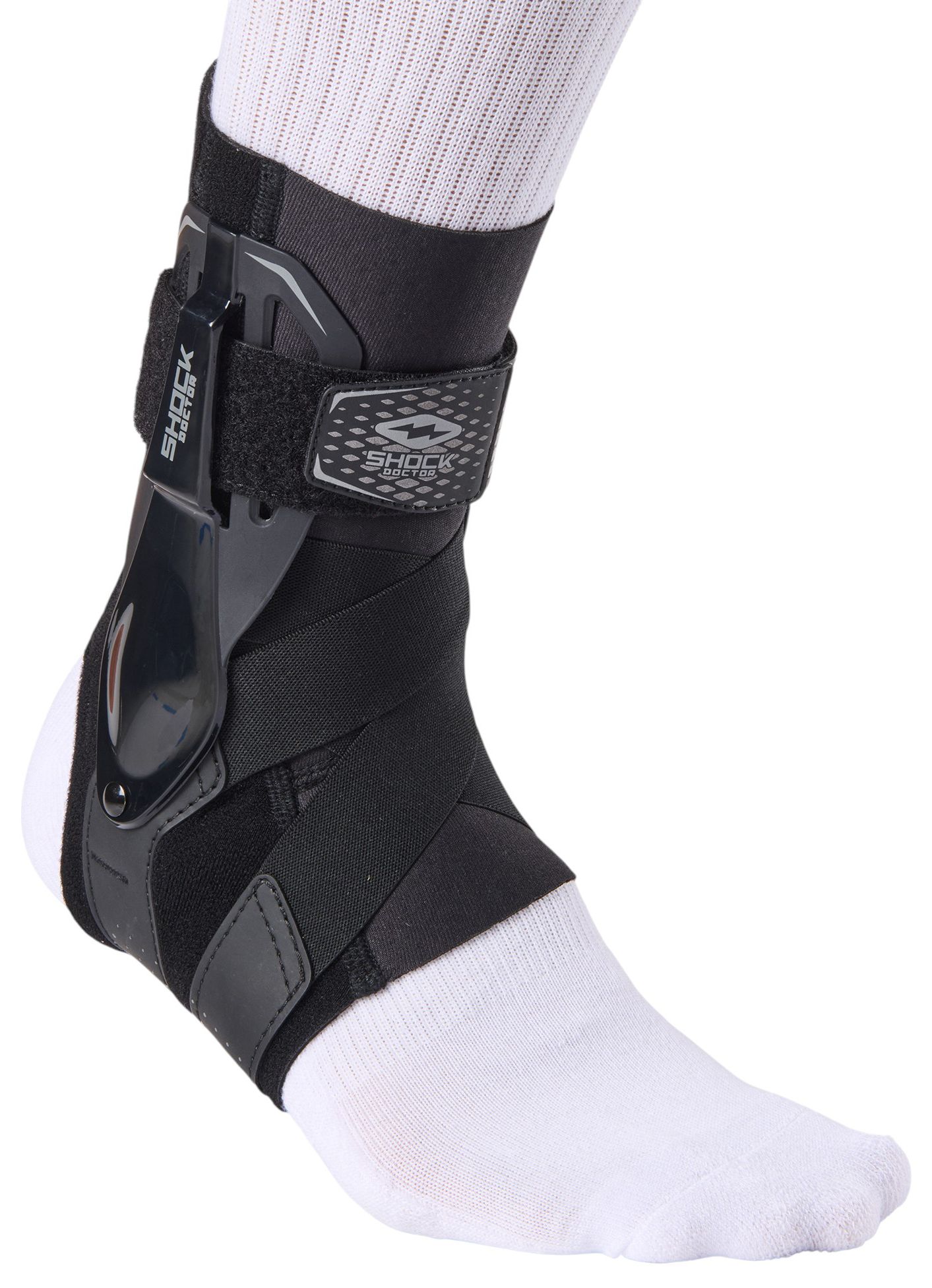Shock Doctor L3ZR Ankle Brace with Molded Support Guards and Cross