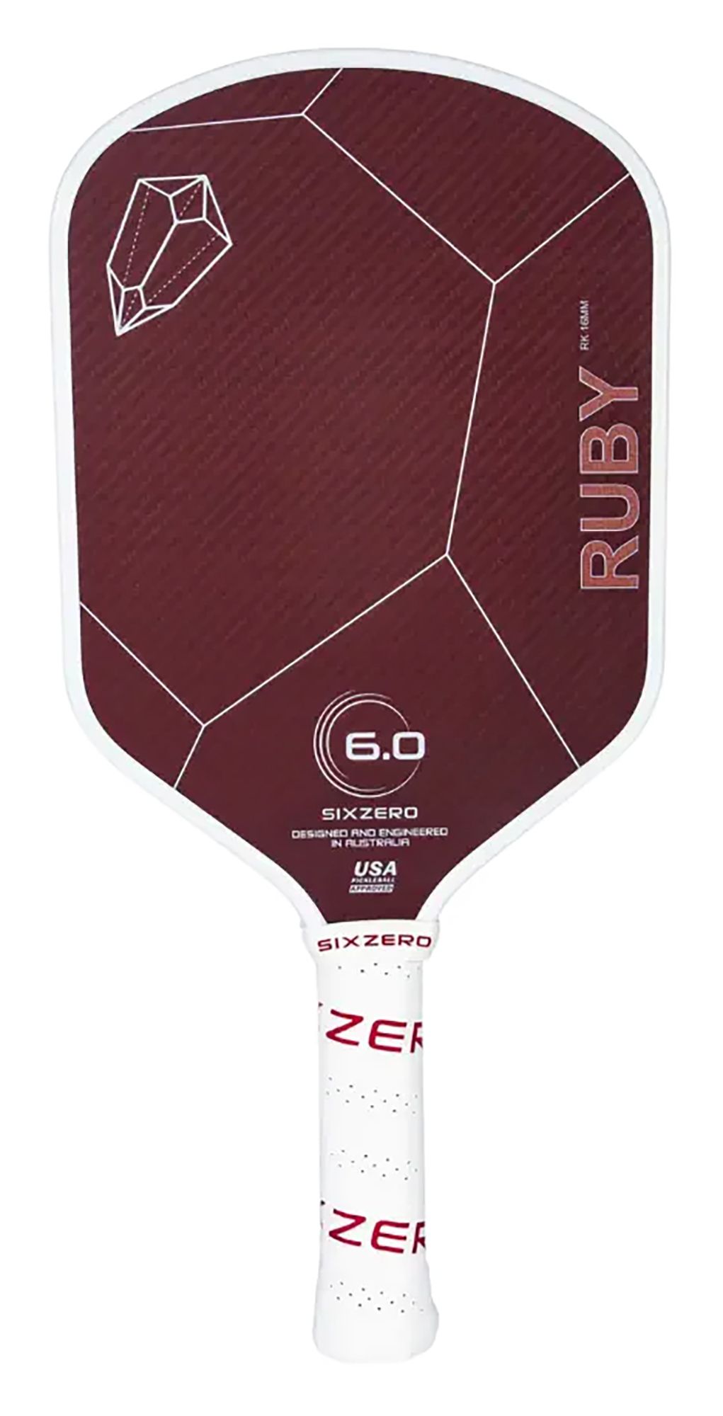 Six Zero Ruby 16mm Pickleball Paddle | Dick's Sporting Goods