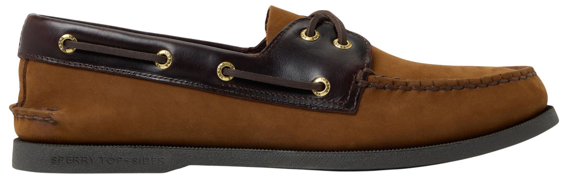 Sperry Top-Sider Authentic Original 2-Eye Boat Shoes Tan Leather Men’s 10M Sperry Authentic Original 2-Eye Deboss - Mens Large Sizes  main image 2