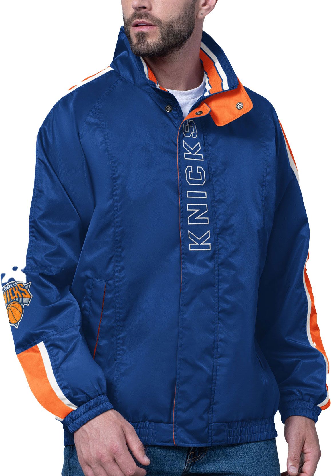 Starter Men's New York Knicks Blue Freestyle Jacket | Dick's