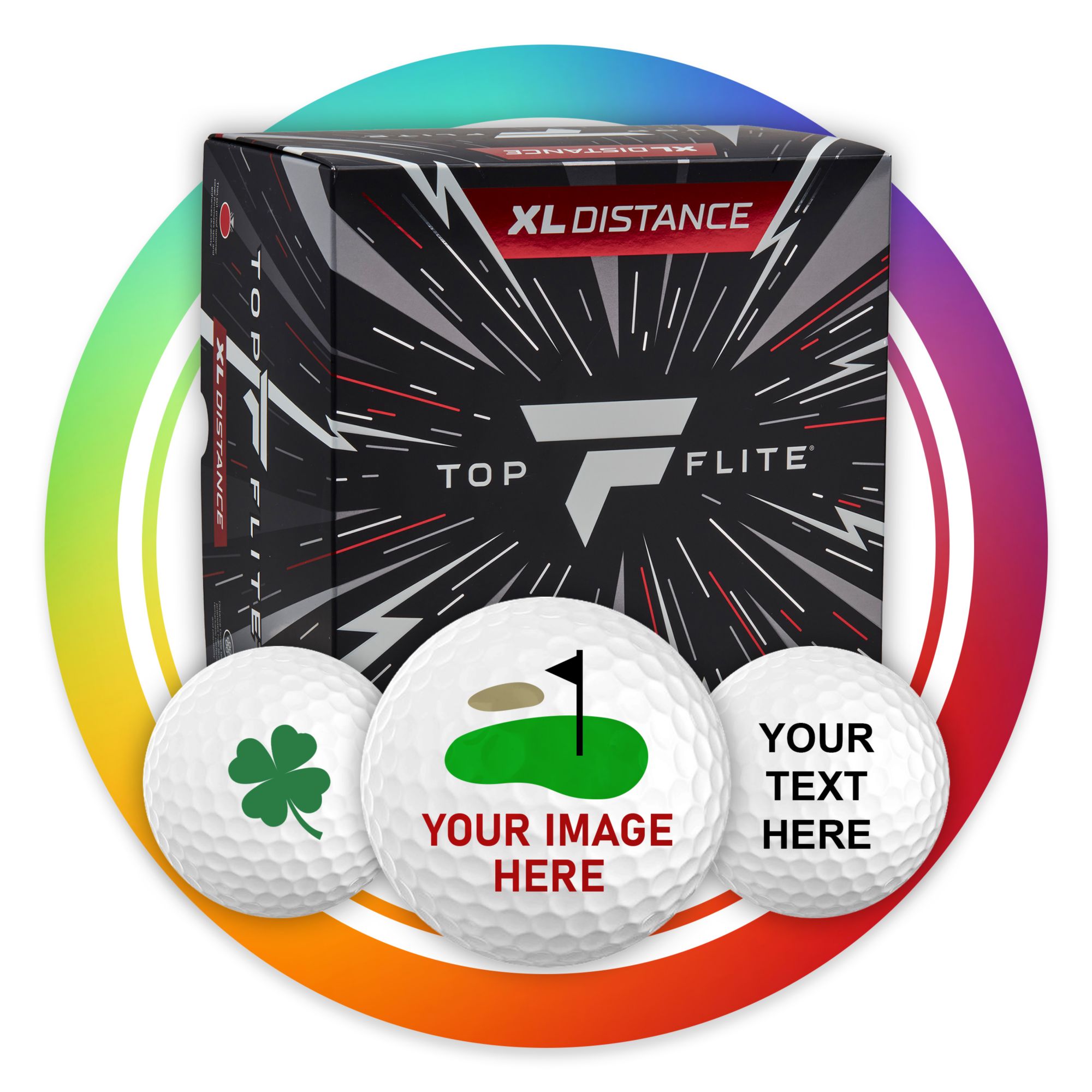 Top Flite XL Distance Personalized Golf Balls - 48 Pack | Dick's