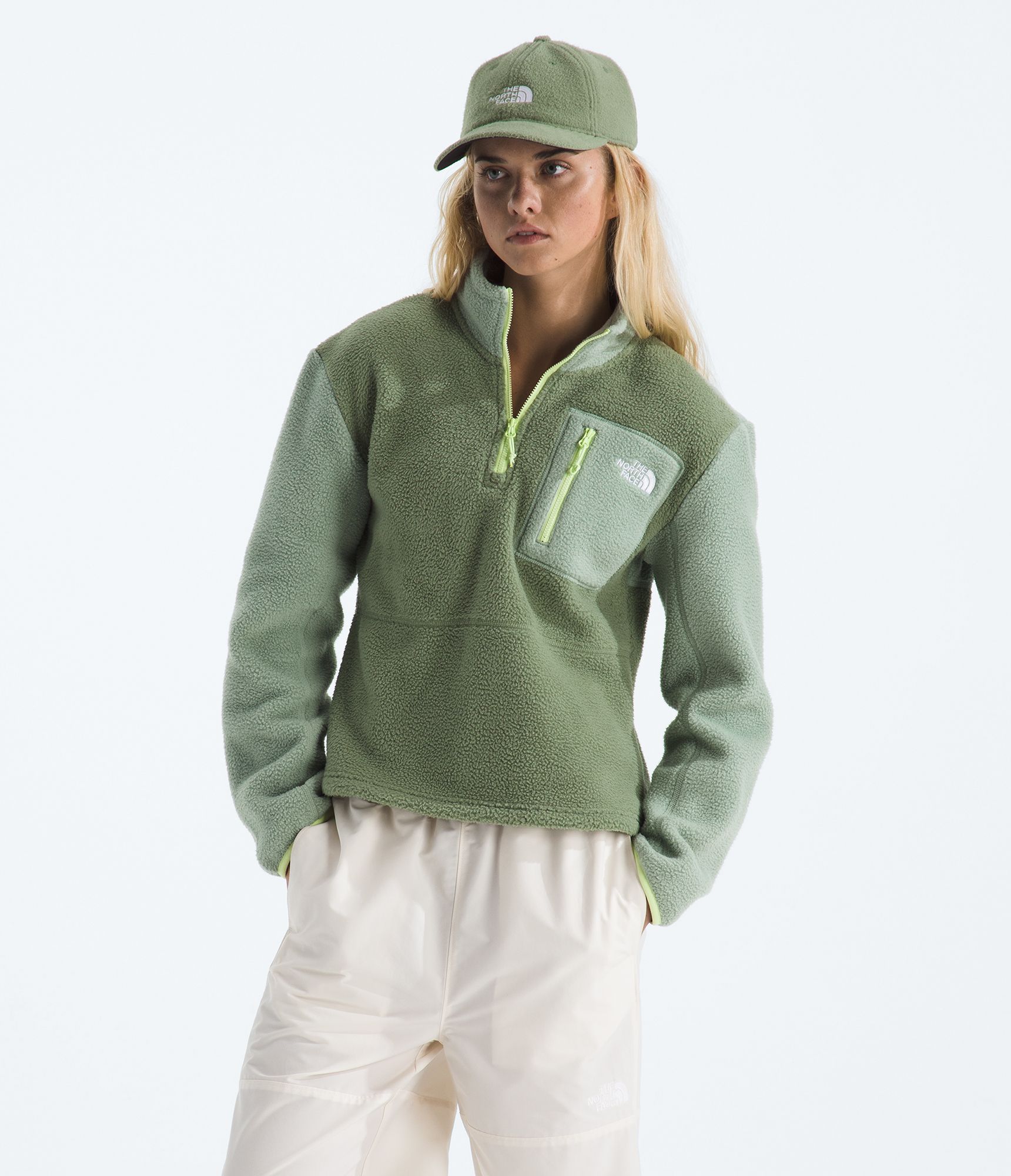 イエロー THE HOLIDAY W'S NORTH FACE CARDIGAN
