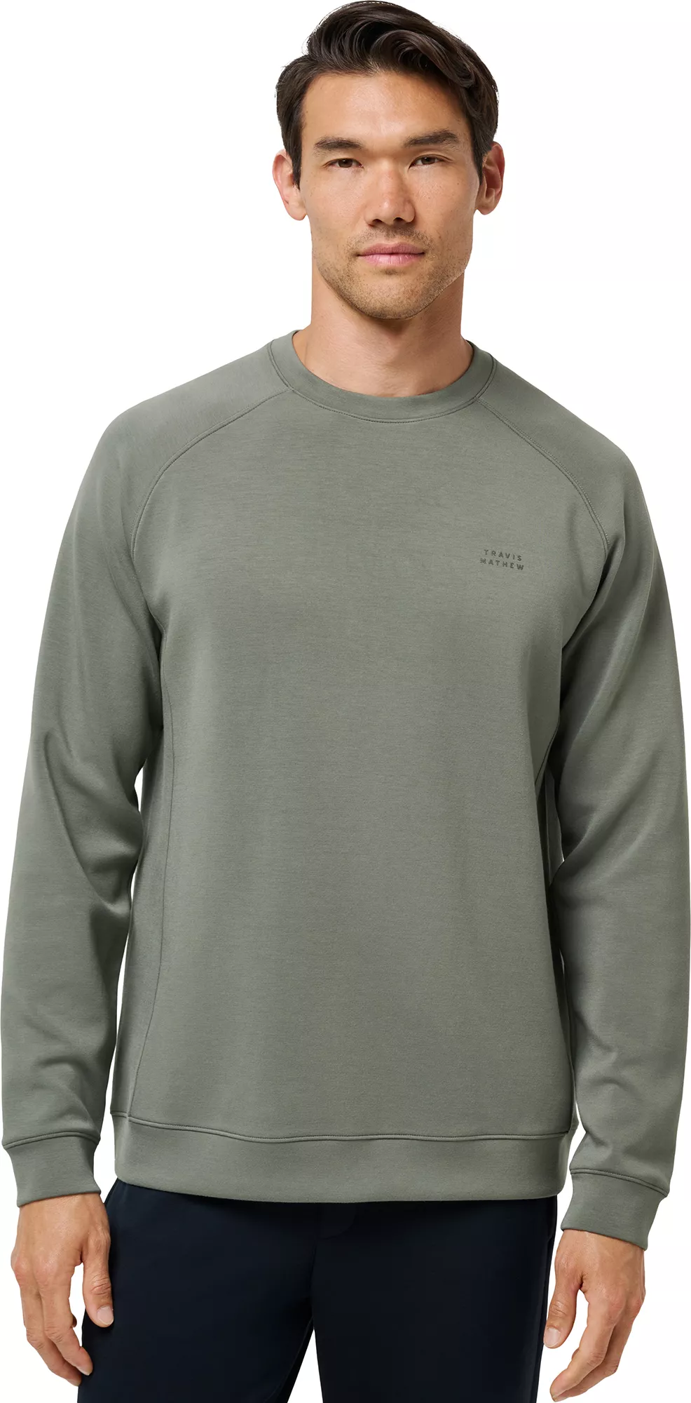 TravisMathew Men's Fibercloud Crewneck Golf Sweatshirt
