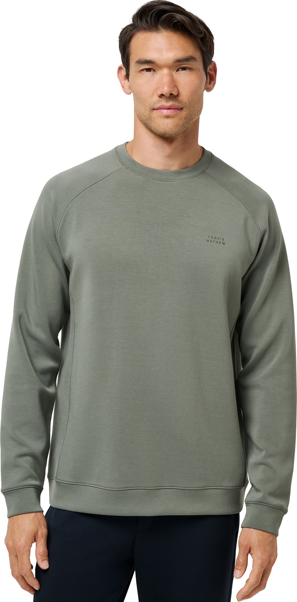 TravisMathew Men's Fibercloud Crewneck Golf Sweatshirt | Golf Galaxy