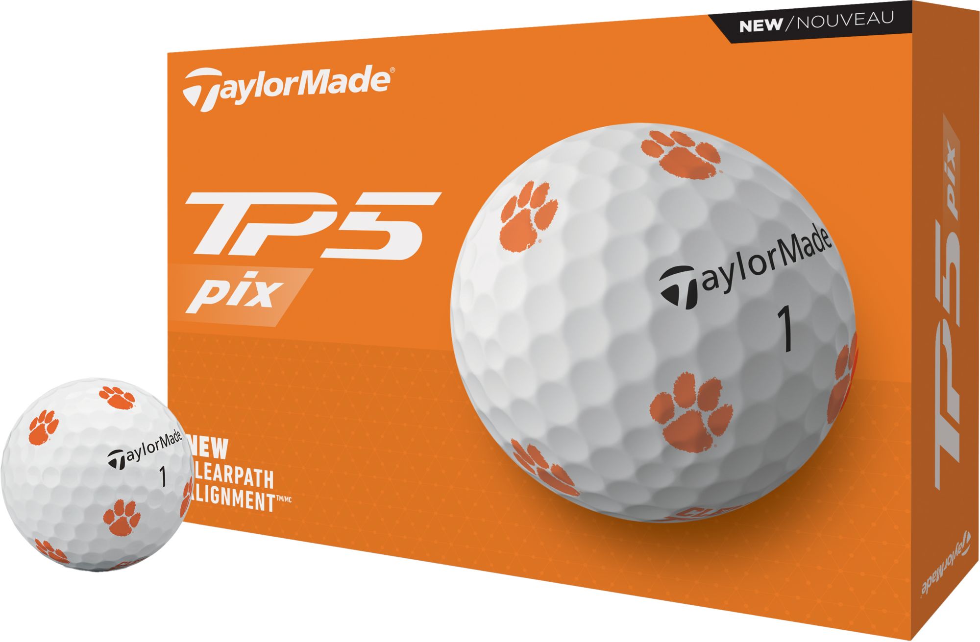 TaylorMade 2024 TP5 pix 3.0 Clemson Golf Balls | Golf Galaxy