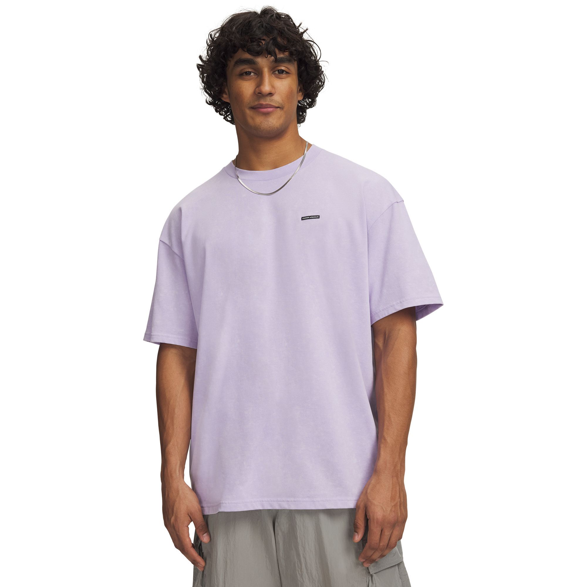 Under Armour Men's Heavyweight Oversized Logo Wash T-Shirt