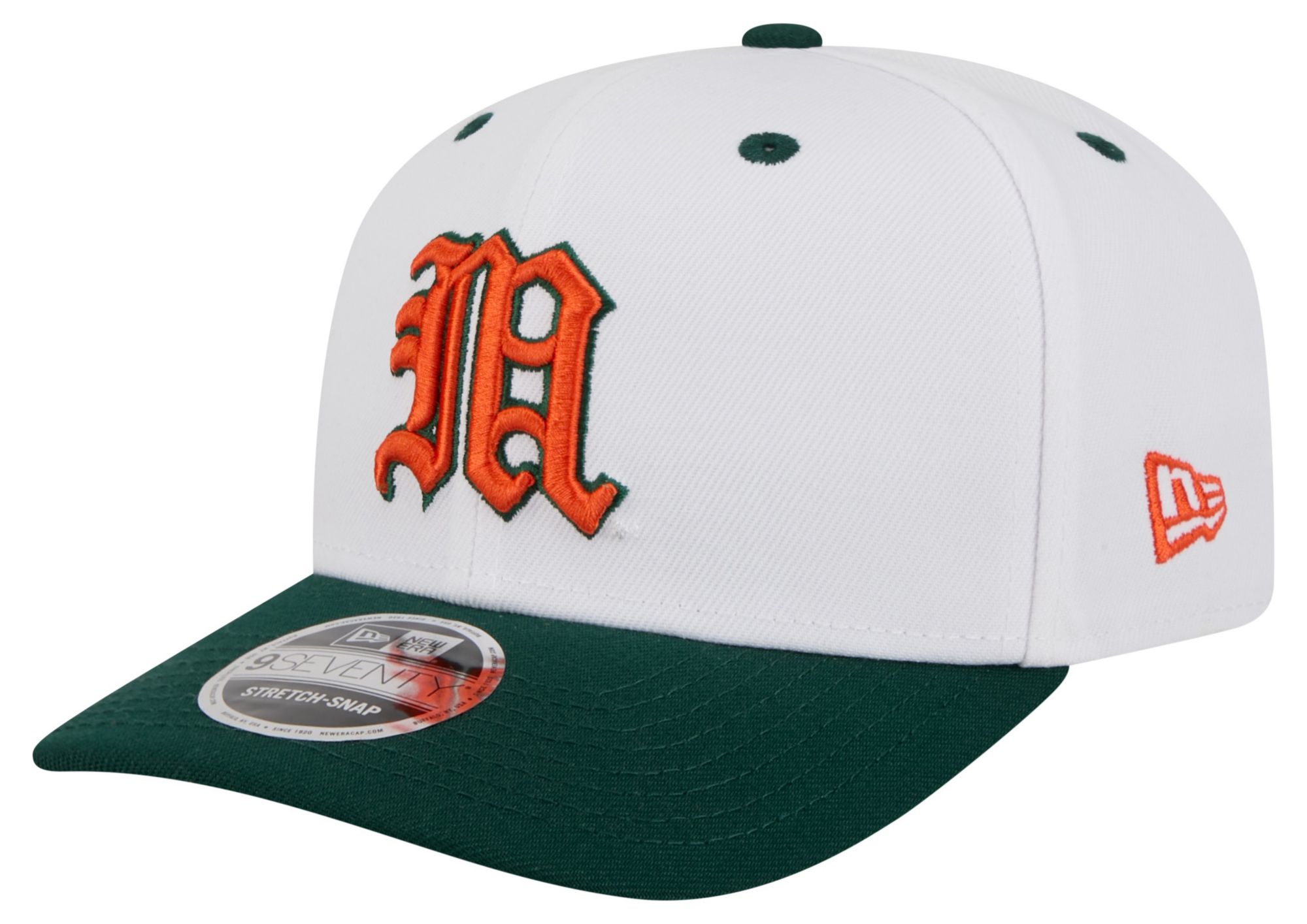 New Era x adidas Adult Miami Hurricanes White/Green 9Seventy