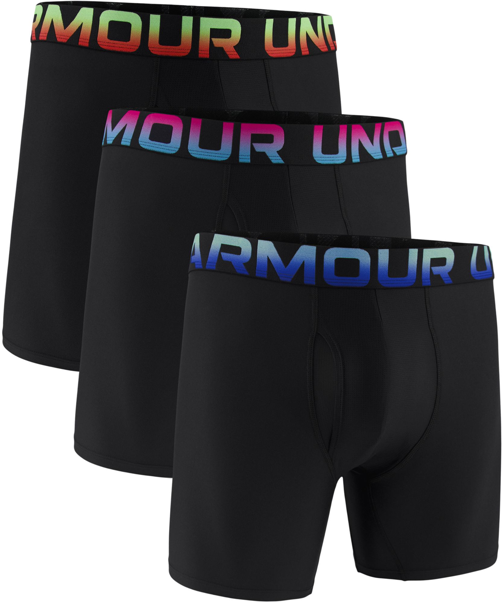 Under Armour Men's Performance Tech Printed Logo 6” Boxer Briefs