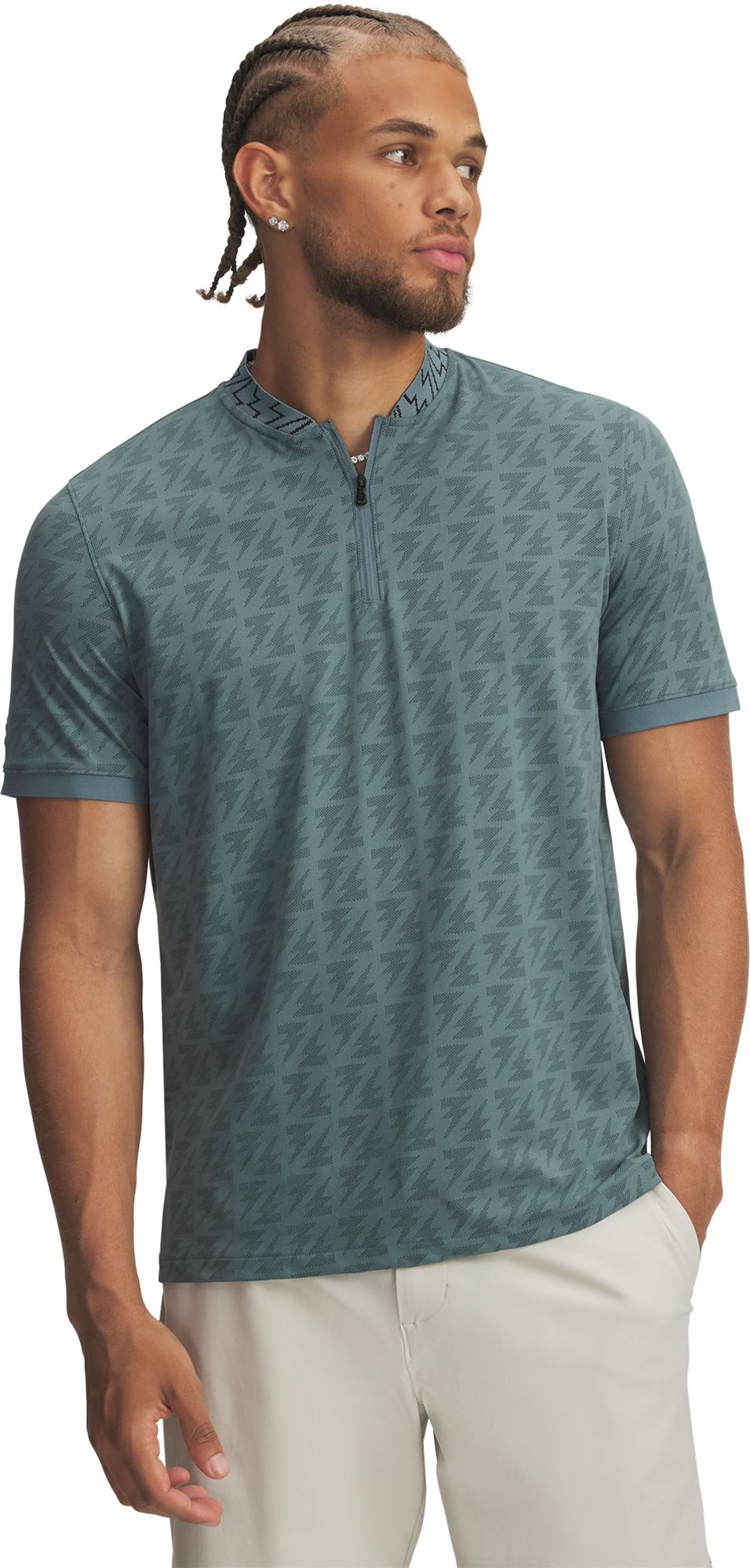 Under Armour Men's Curry Zip Jacquard Golf Polo | Golf Galaxy