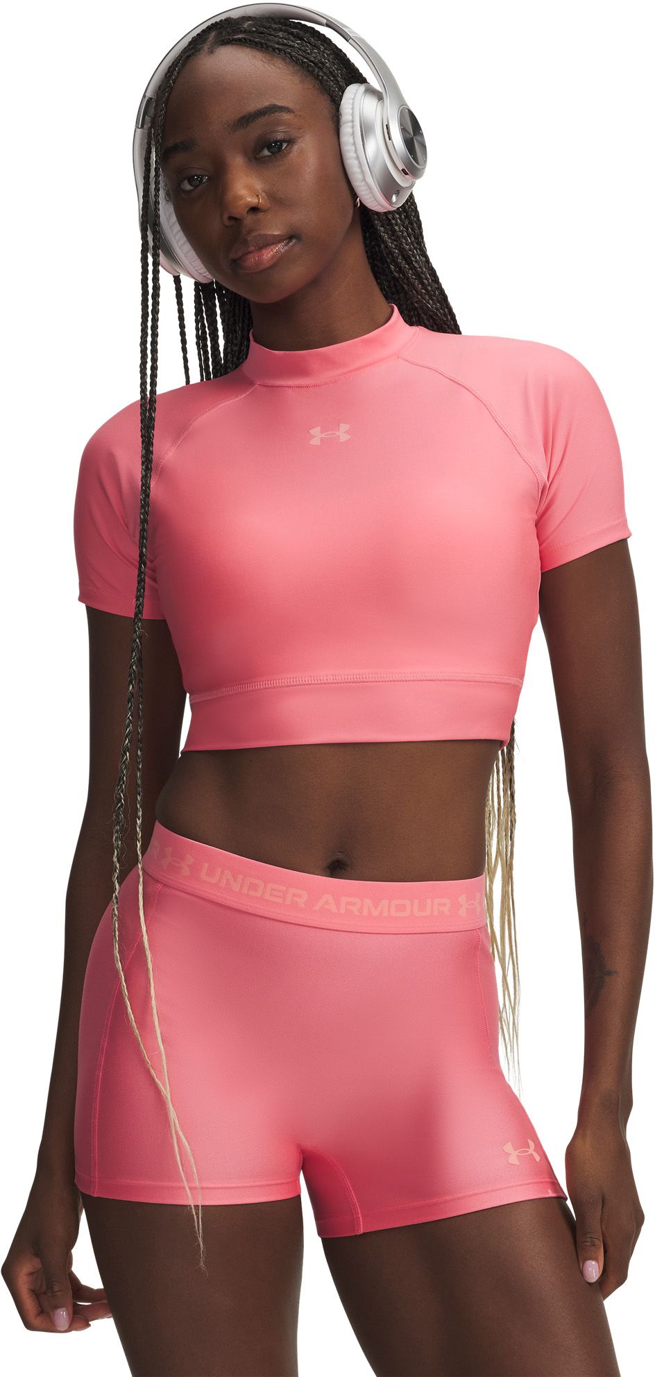 Under Armour Women's HeatGear Crop Mock | Dick's Sporting Goods