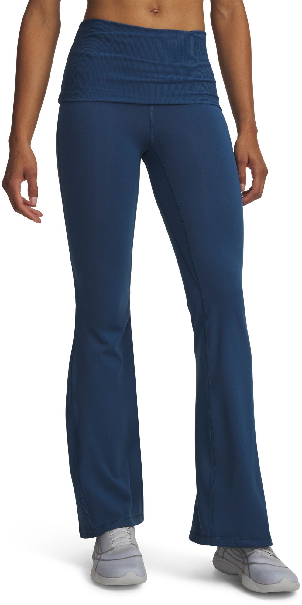 Under Armour Women's Meridian Rib Foldover Flare Pants | Dick's