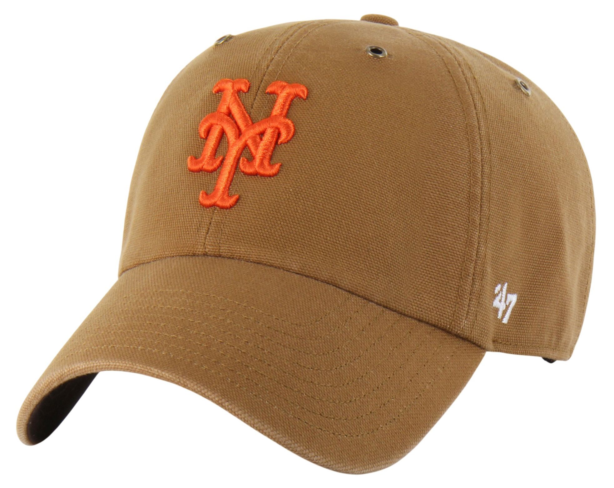 Carhartt x '47 Adult New York Mets Brown Clean Up Adjustable Hat
