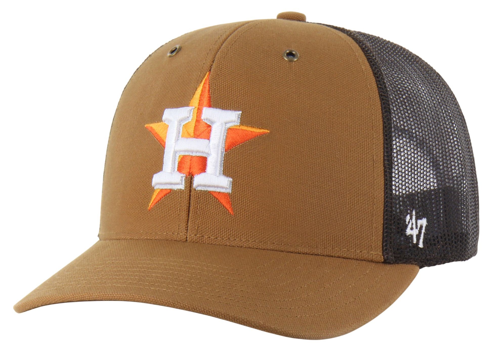 Carhartt x '47 Adult Houston Astros Brown Adjustable Trucker Hat