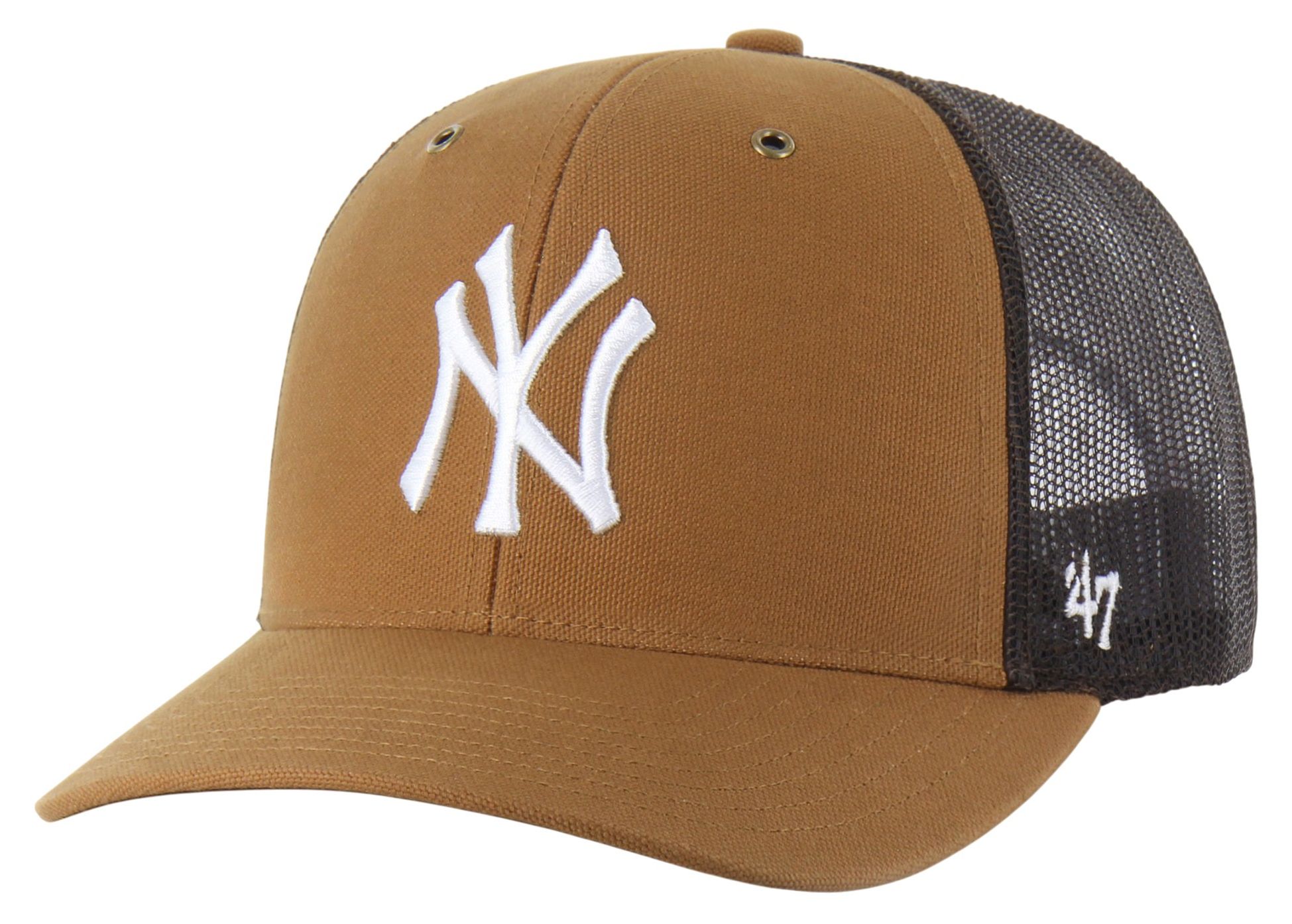 Carhartt x '47 Adult New York Yankees Brown Adjustable Trucker Hat