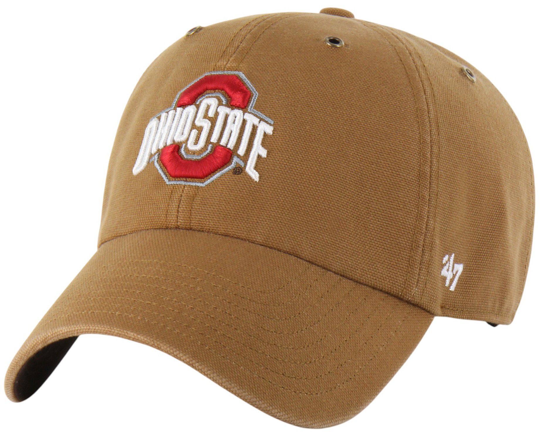 Carhartt x '47 Adult Ohio State Buckeyes Brown Clean Up Adjustable