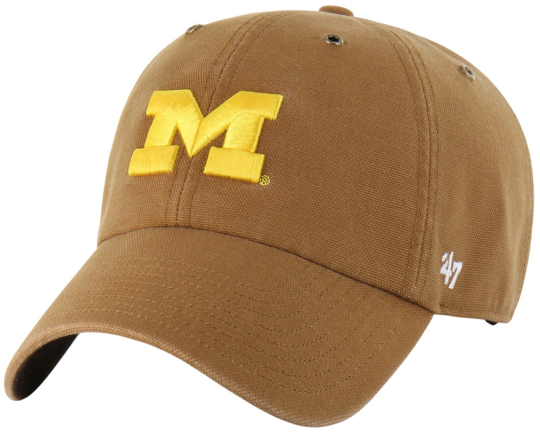 Carhartt x '47 Adult Michigan Wolverines Brown Clean Up Adjustable