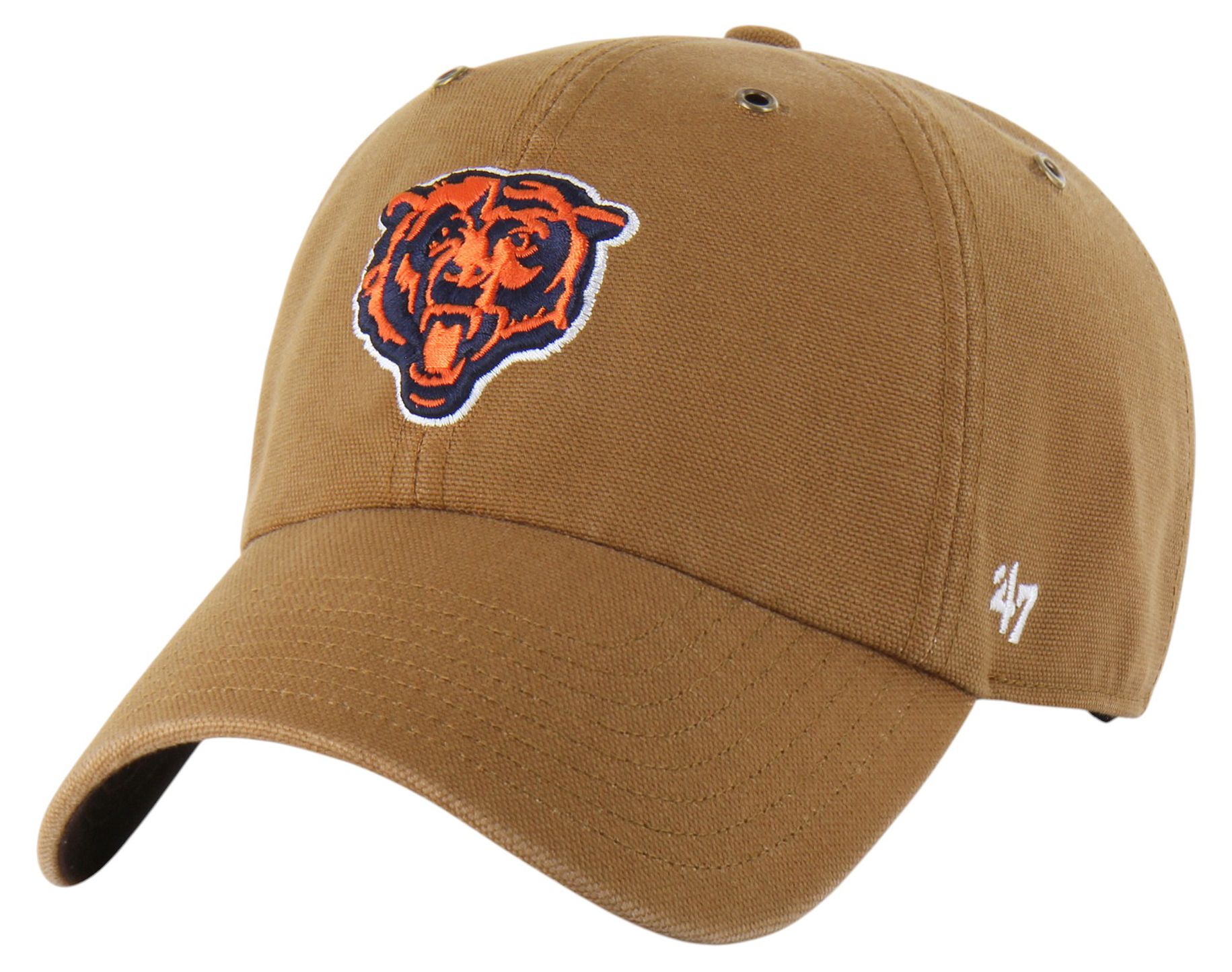 Carhartt x '47 Adult Chicago Bears Clean Up Brown Dyed Adjustable