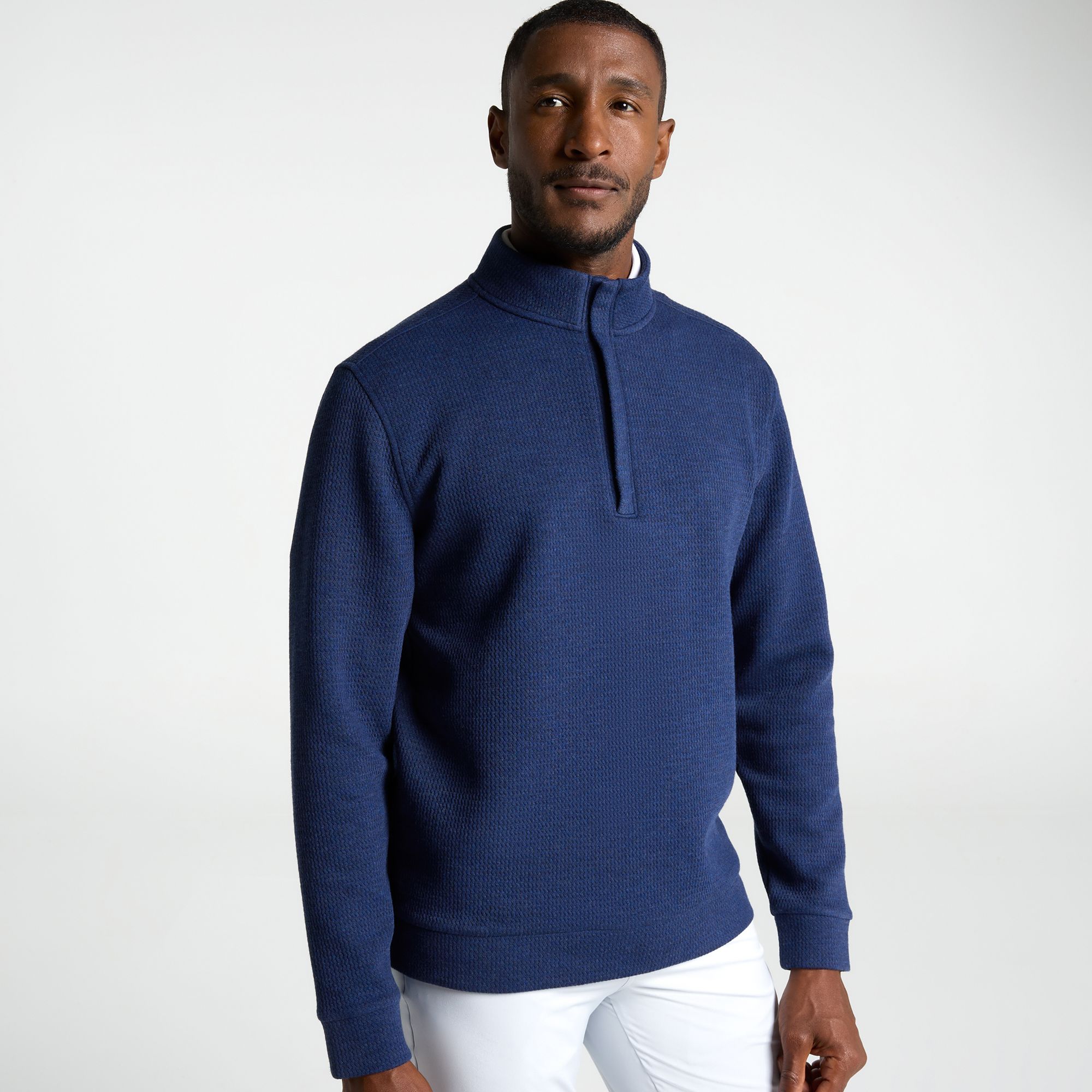Walter Hagen Men's Clubhouse Textured 1/4 Zip Golf Pullover